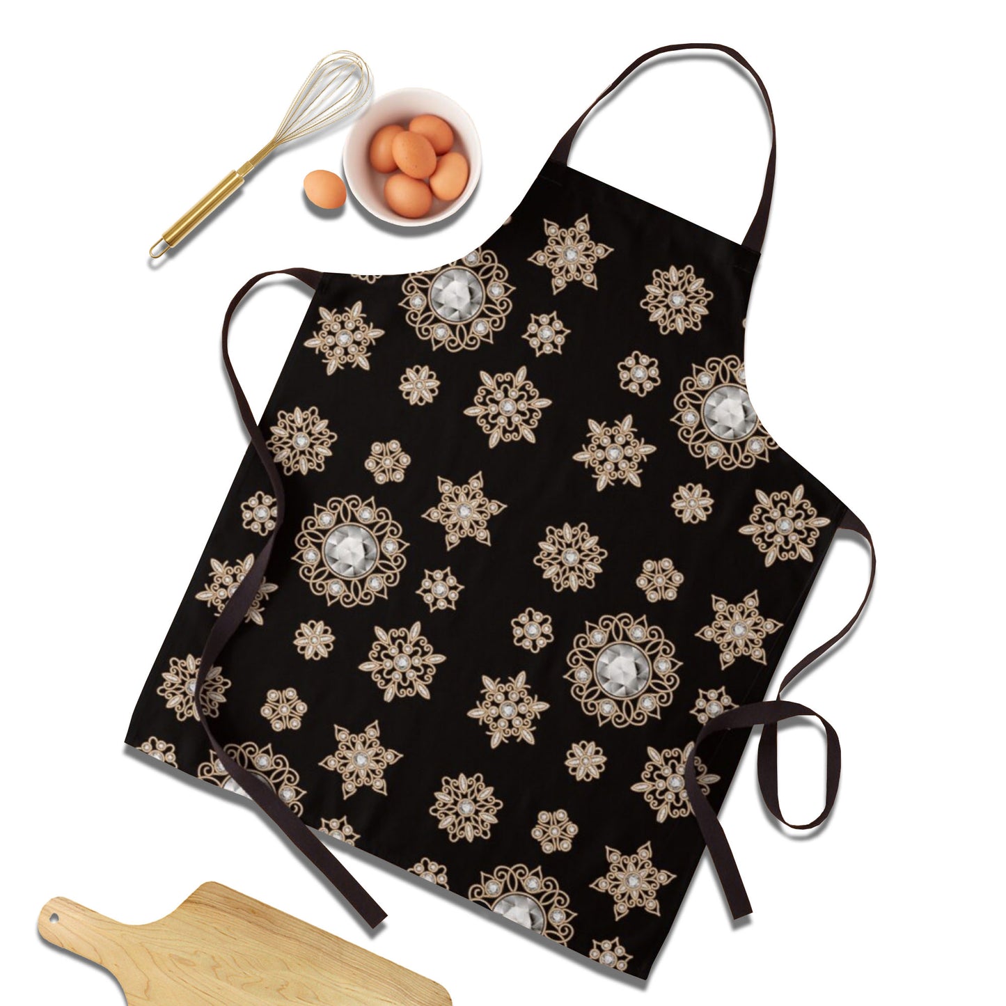 Tablier de luxe en or et diamants