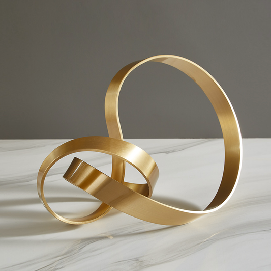 Gold Knot Ornaments - 2 Styles - Jasmine and Jade Interiors