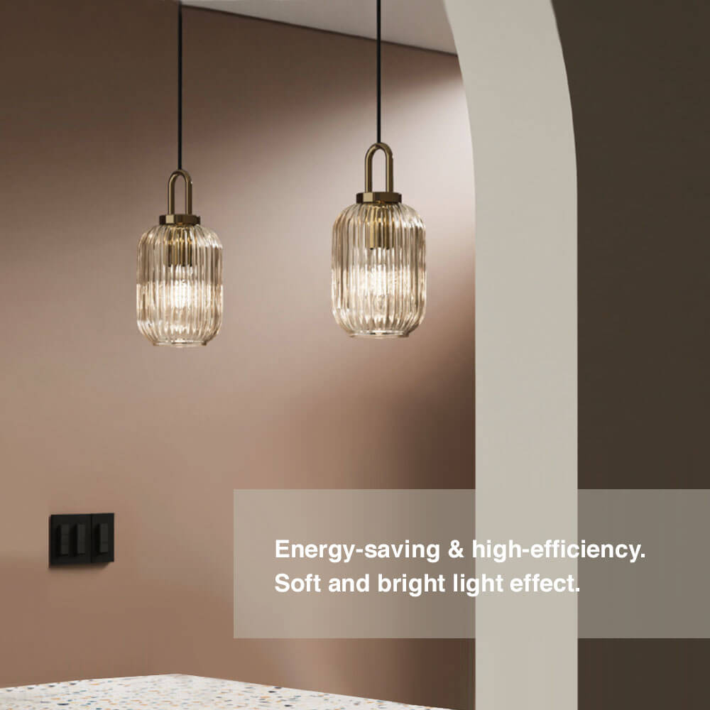 Lumiere Clear Glass Pendant Lights