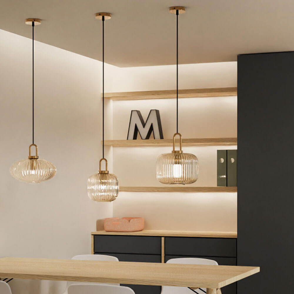 Lumiere Clear Glass Pendant Lights