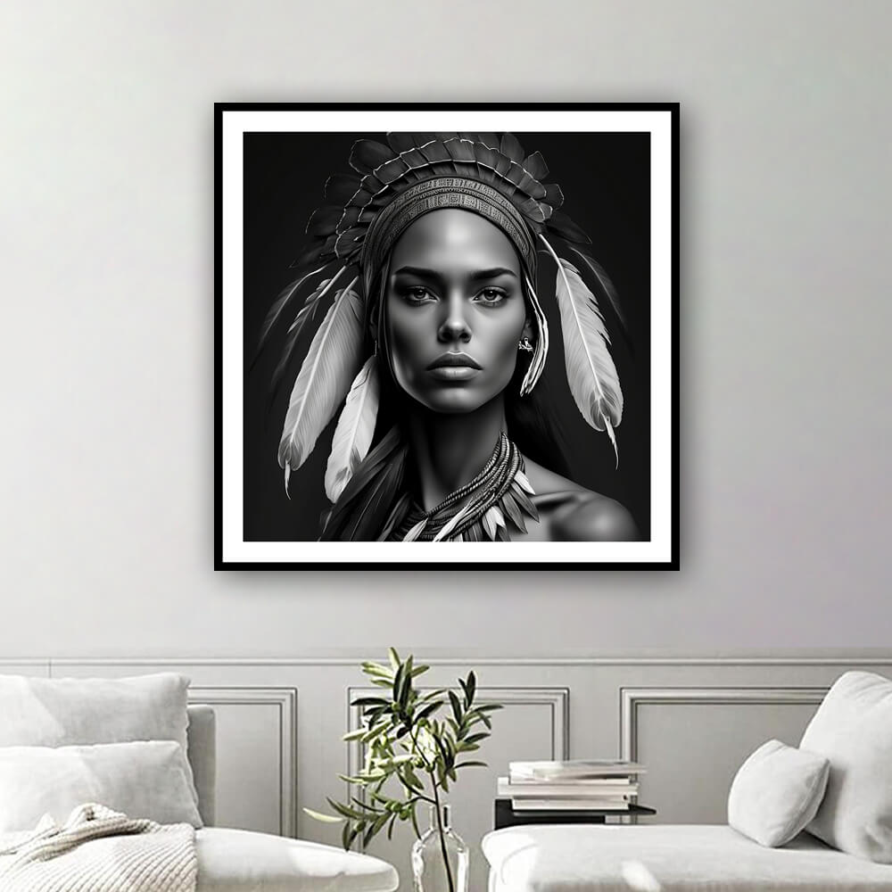 'Brave' Apache Indian Wall Art Print