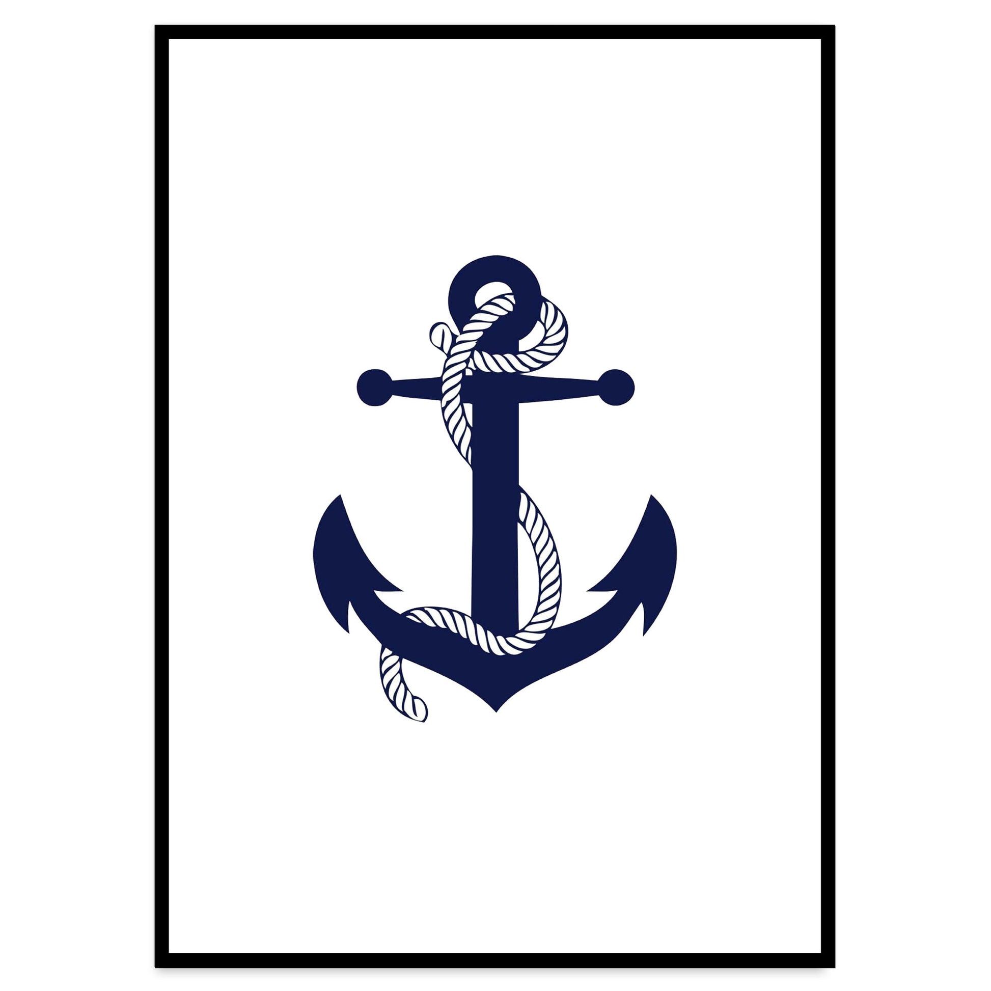 Ship Anchor Art Print - Jasmine and Jade Interiors