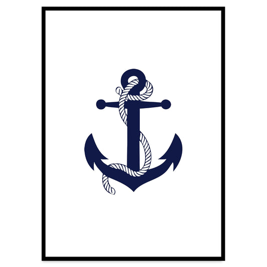 Ship Anchor Art Print - Jasmine and Jade Interiors
