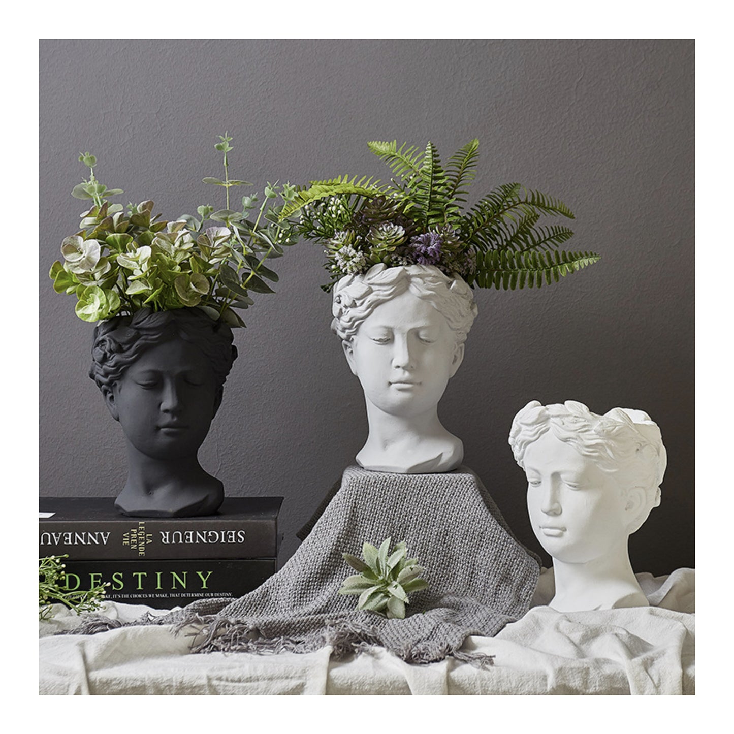 Greek Goddess Vases - Jasmine and Jade Interiors