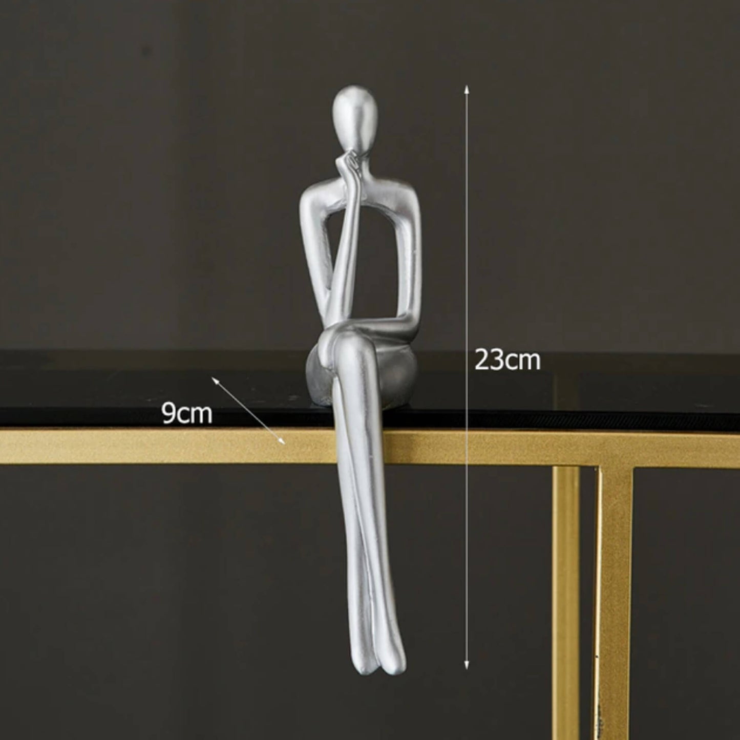 Nordic Silver Figurine's - Abstract Bookshelf Decor Figurines