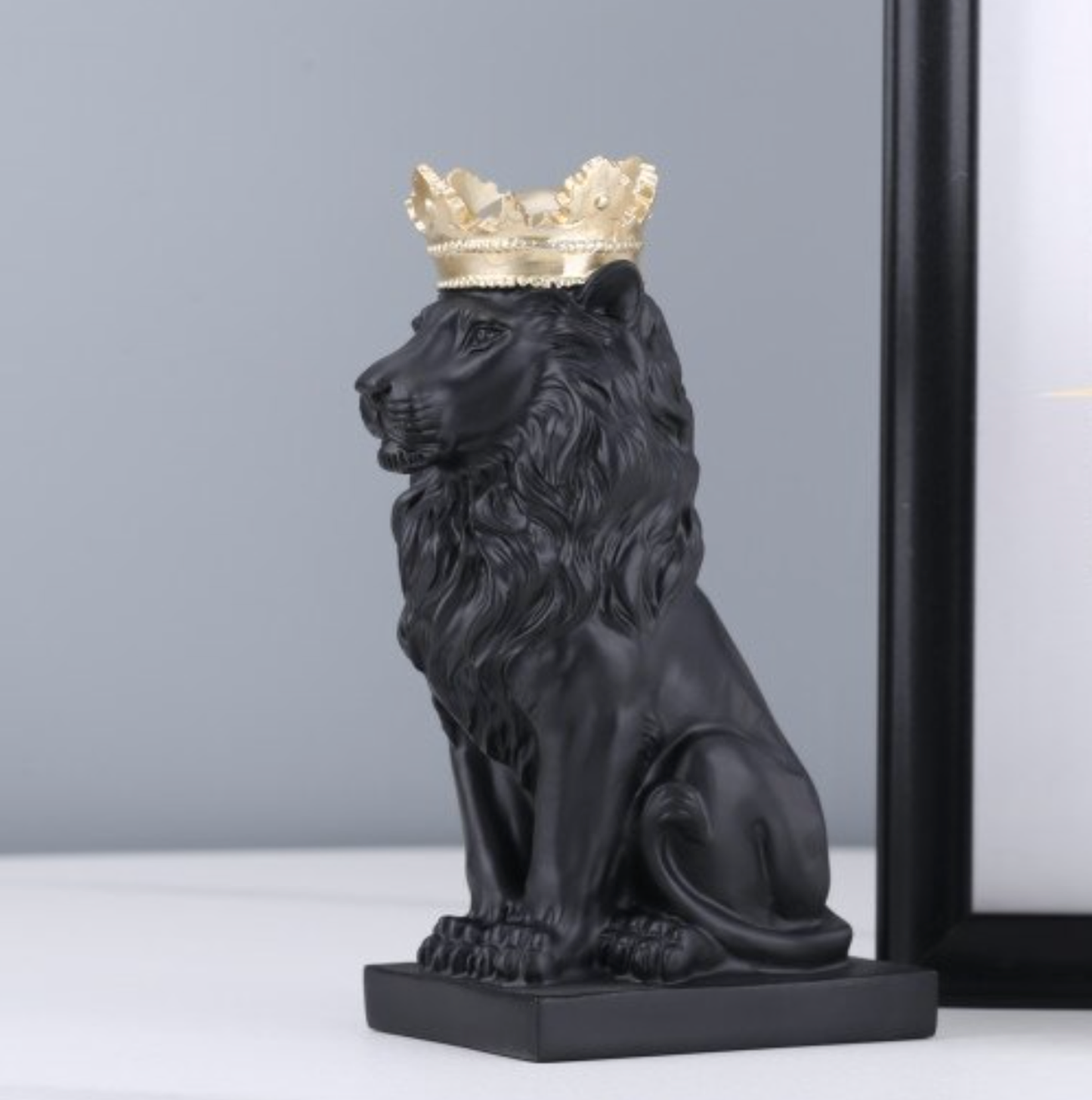 Gold Royal Lion Sculptures - Jasmine and Jade Interiors