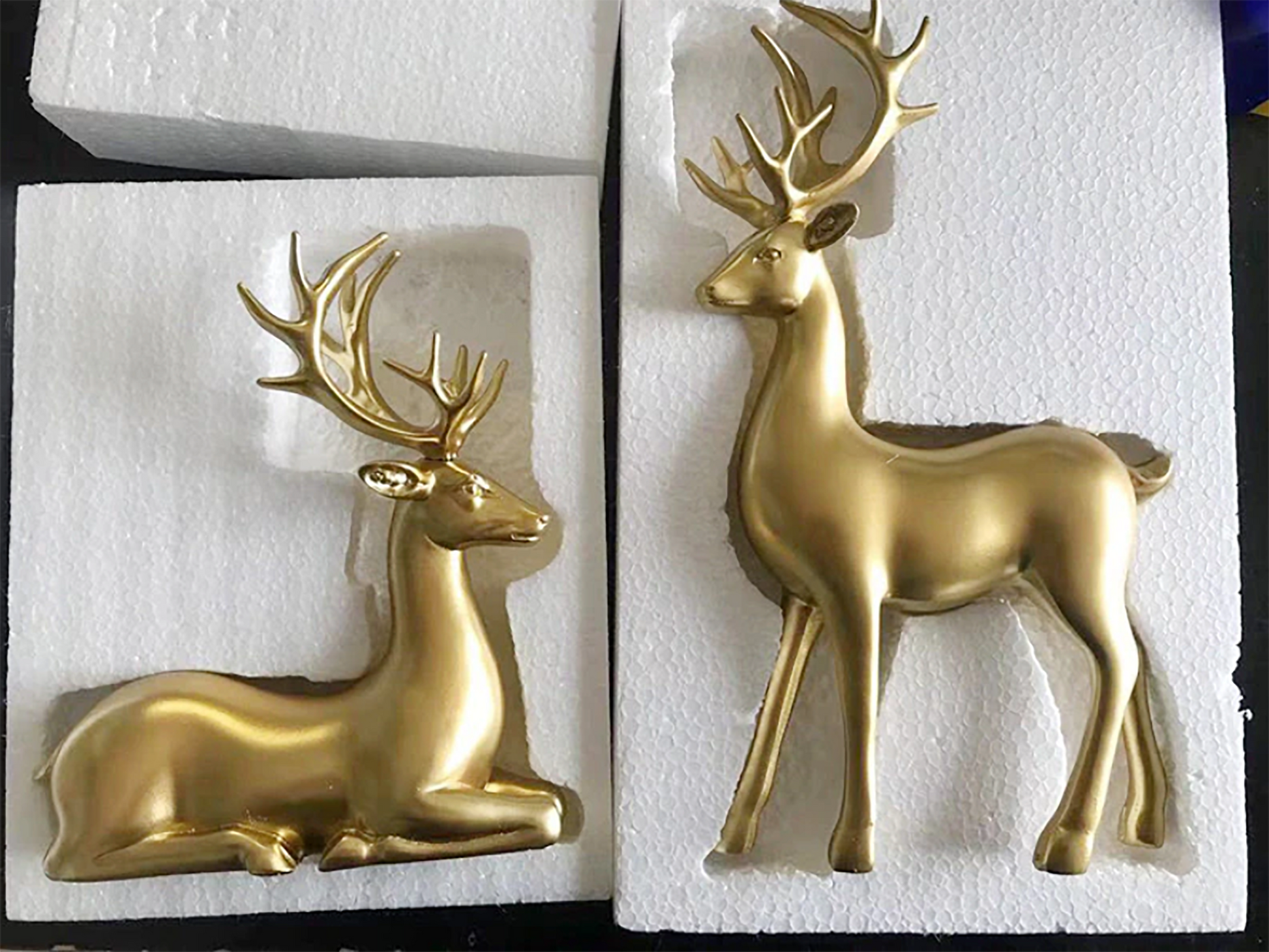 Gold Stag & Deer Sculptures - Jasmine and Jade Interiors
