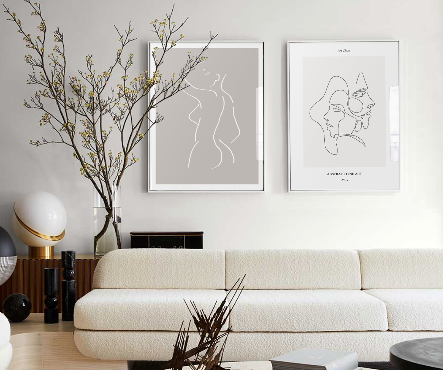 Entwined - Line Art Print No.1 - Jasmine and Jade Interiors