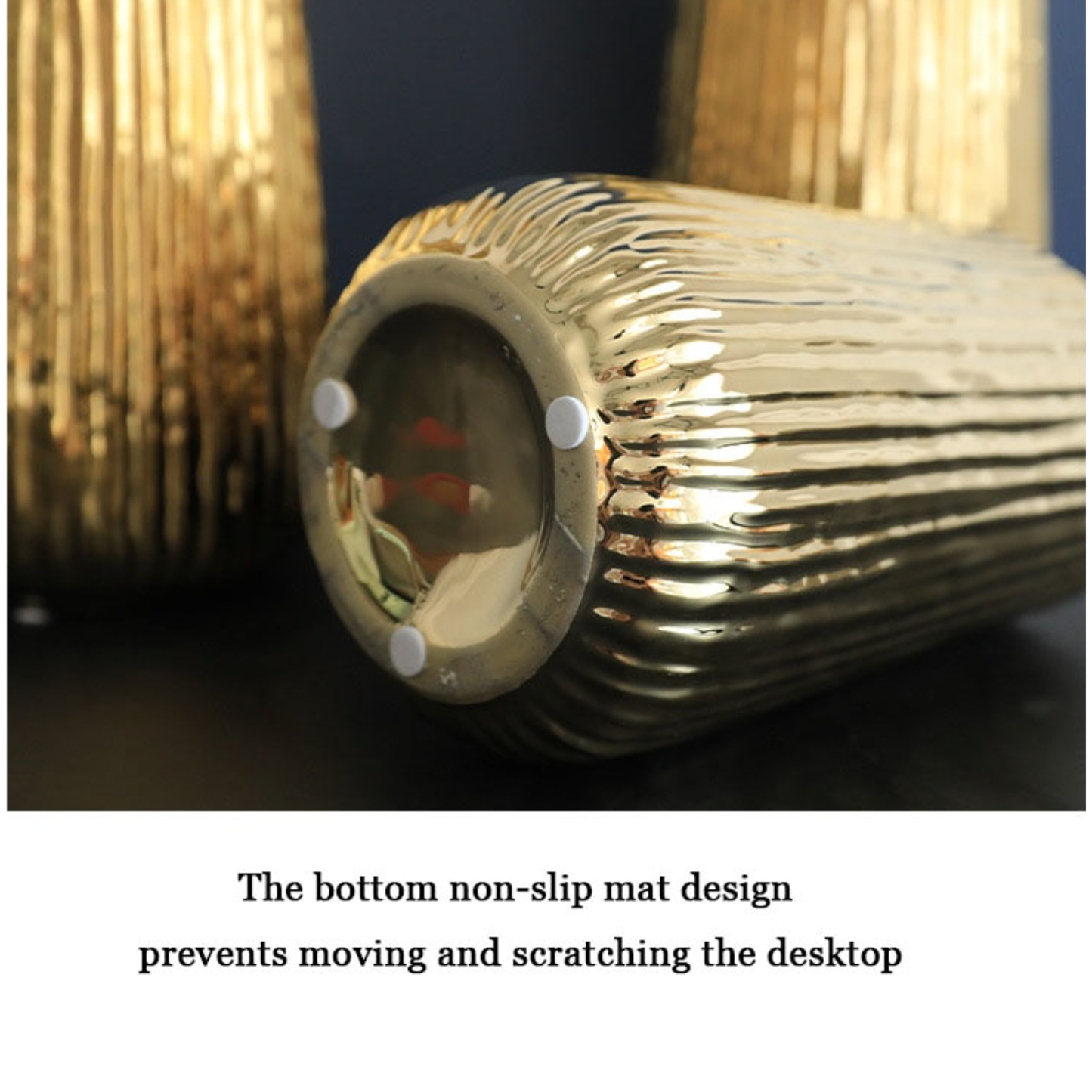 Golden Bark Vases - Jasmine and Jade Interiors