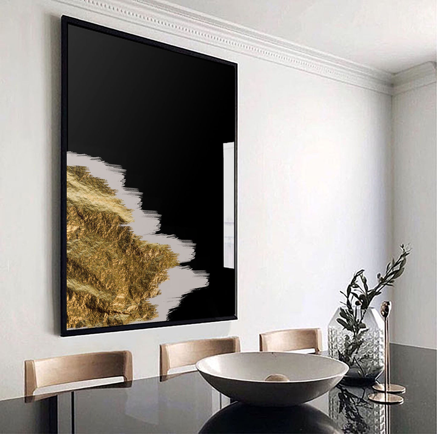 Gold Leaf Art Print - Jasmine and Jade Interiors