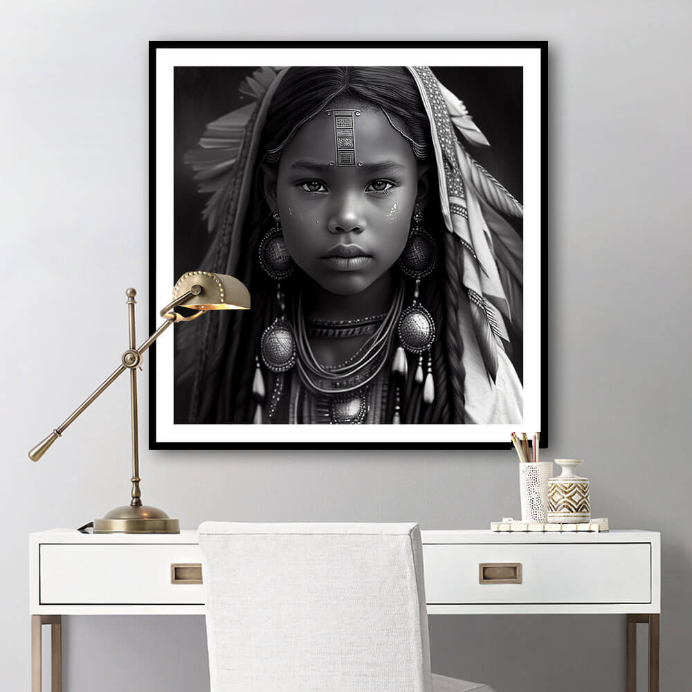 'Fearless' Apache Indian Wall Art Print