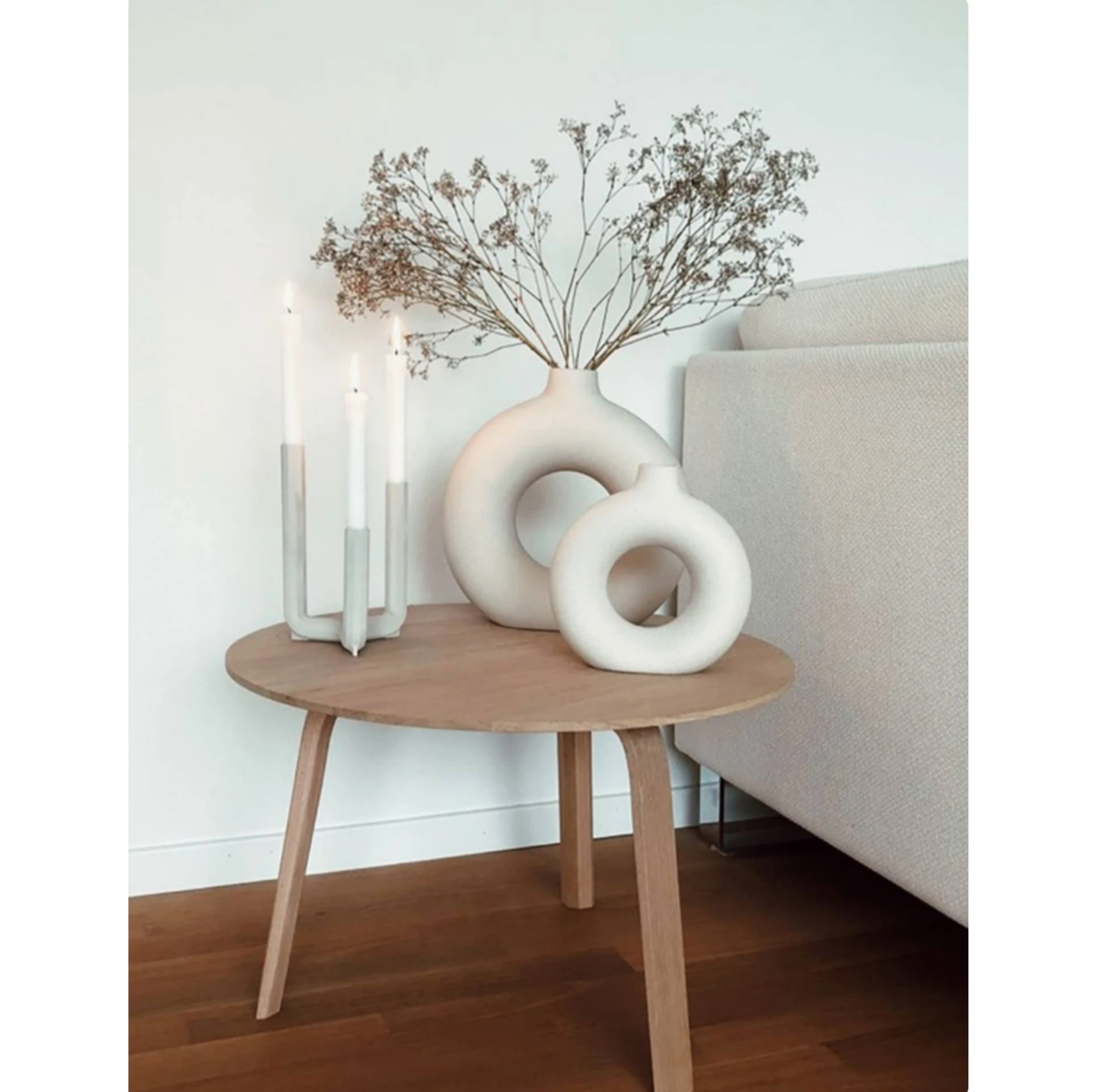 Ceramic Donut Vases - Jasmine and Jade Interiors