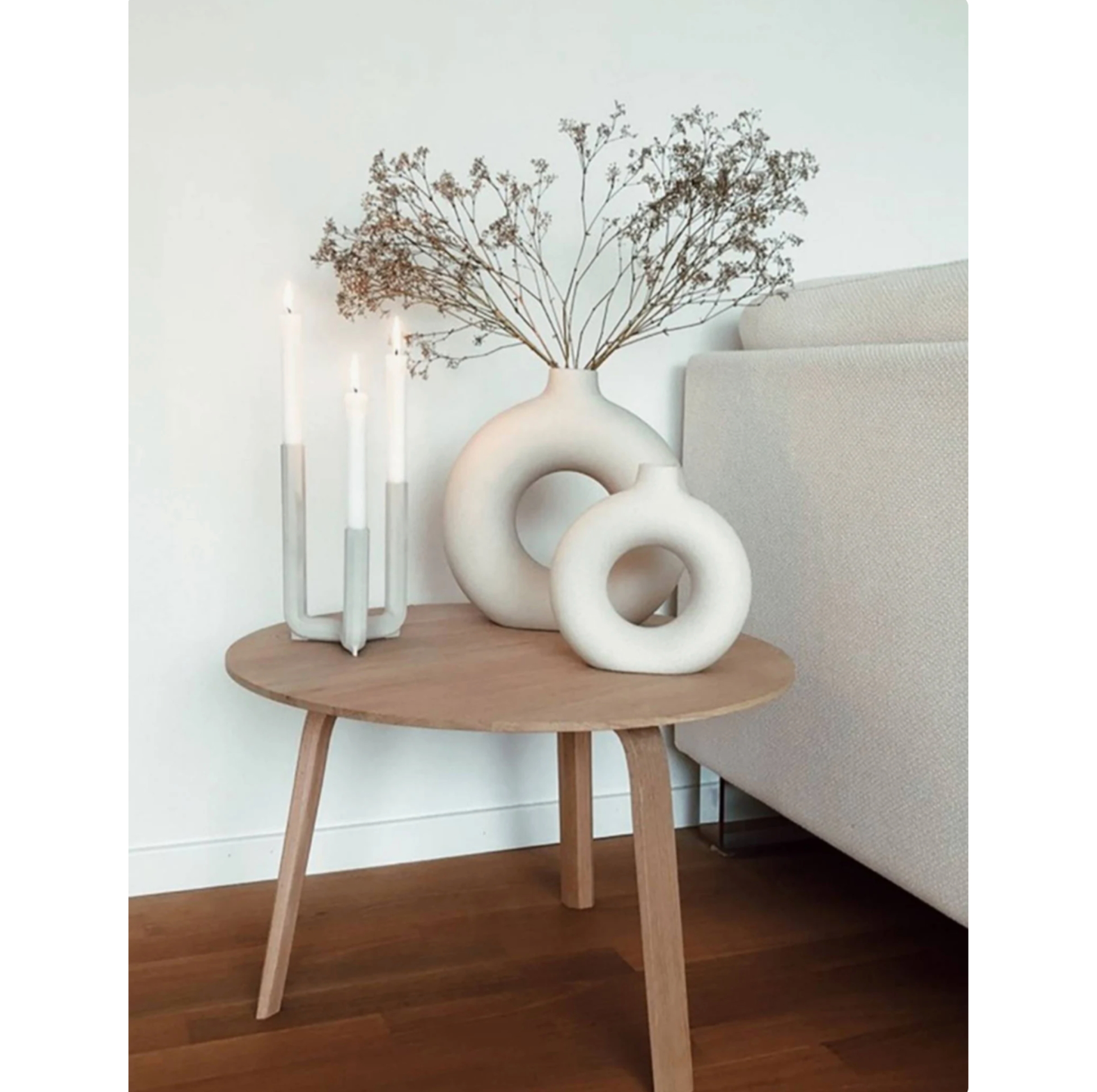 Ceramic Donut Vases - Jasmine and Jade Interiors