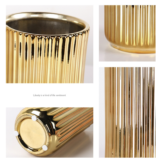 Golden Ridge Vases - Jasmine and Jade Interiors