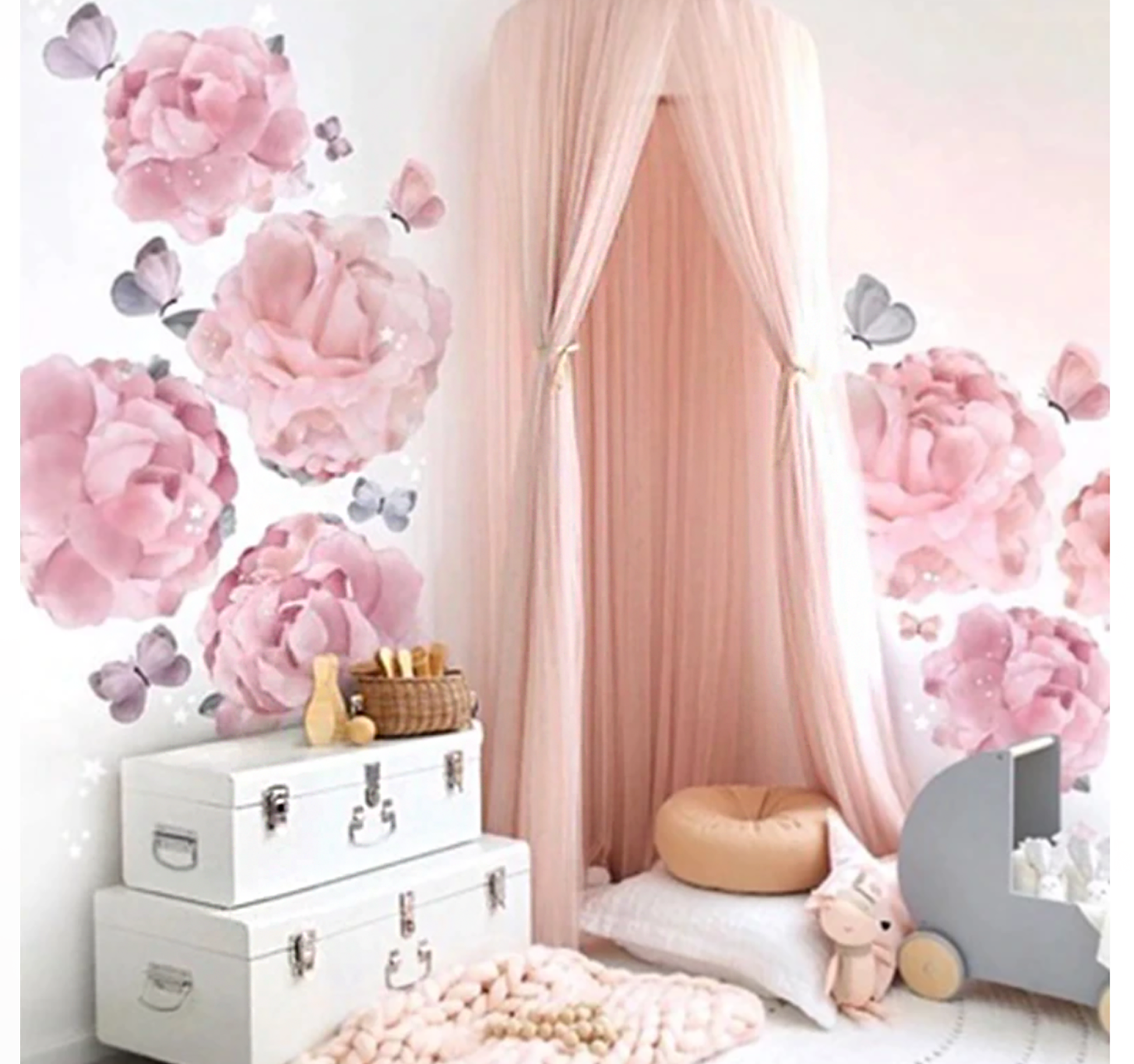 The Princess Bed Canopy - 6 Colours - Jasmine and Jade Interiors