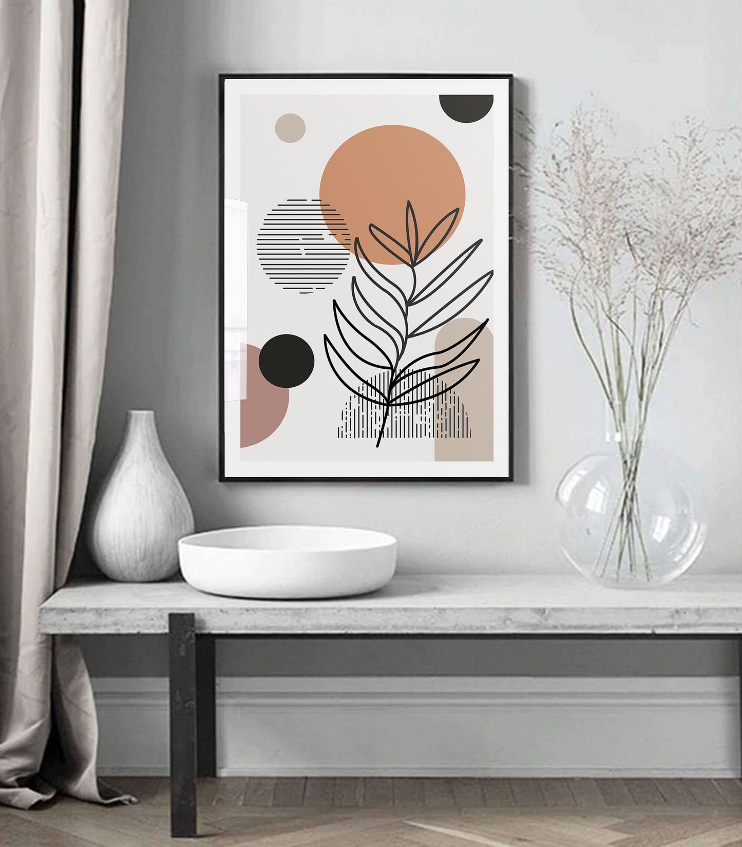 Burnt Abstract Art Print
