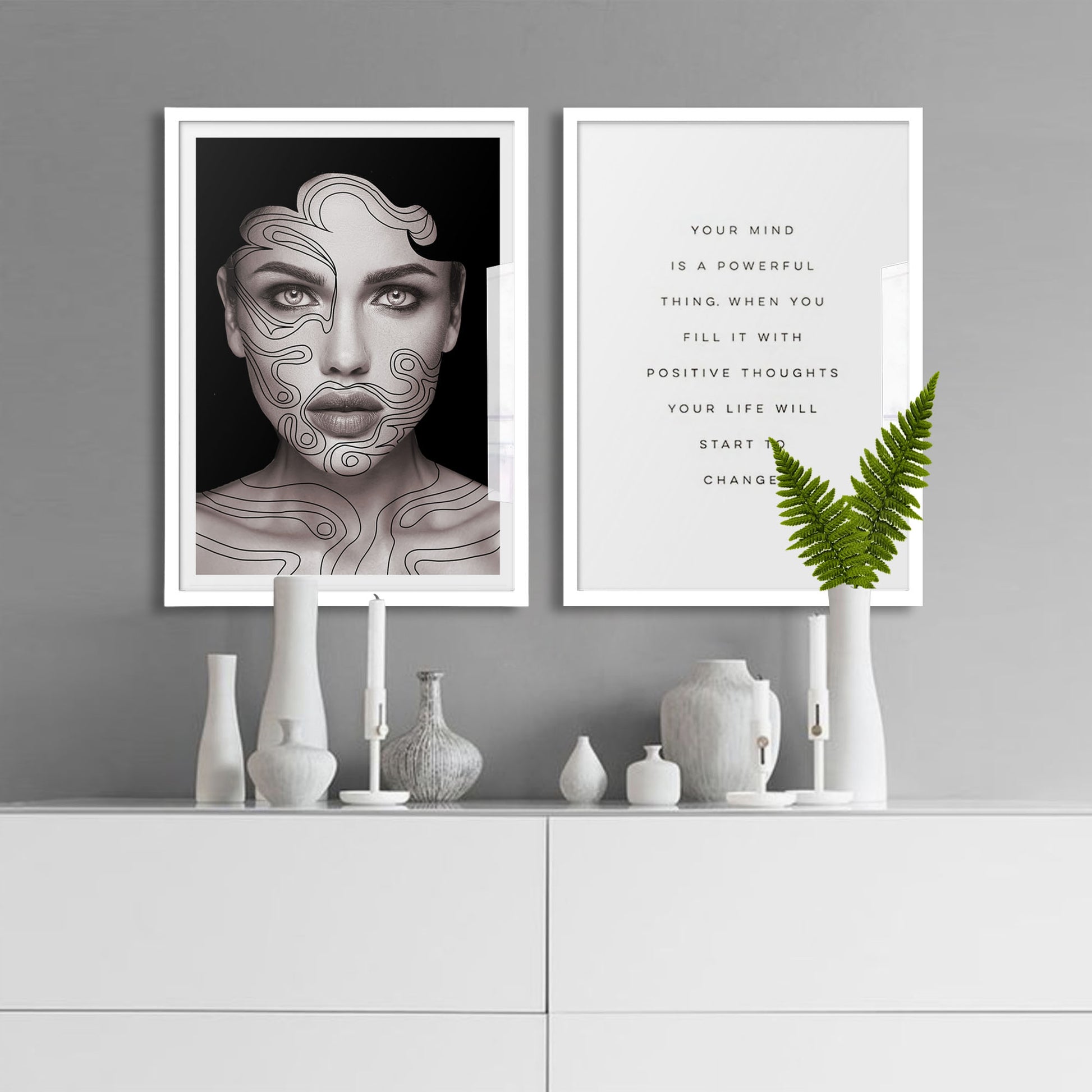 Swirl Girl Art Print - Jasmine and Jade Interiors