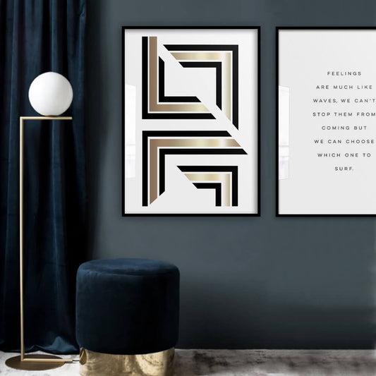 Graphic Gold Art Print