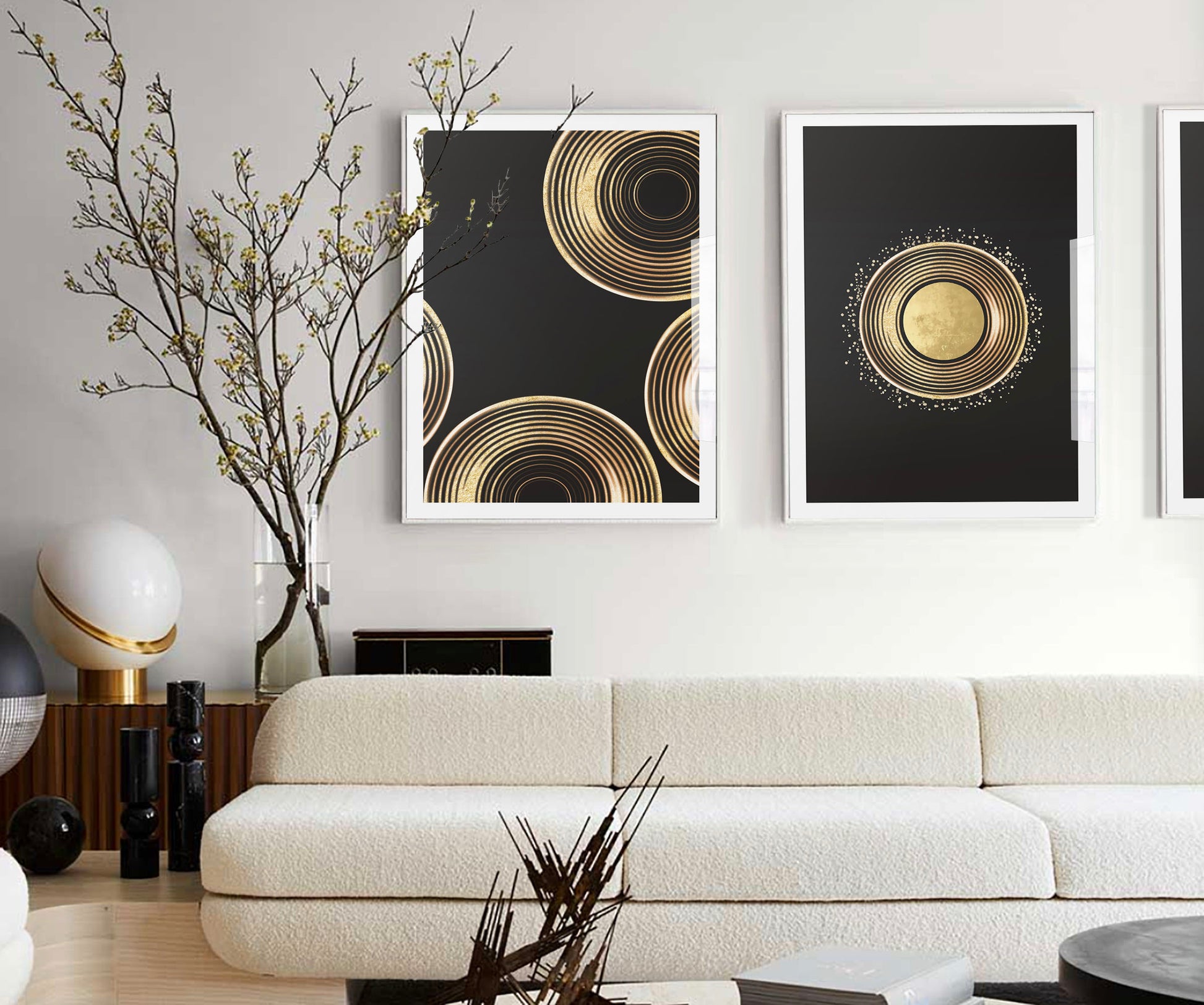 Gold Circle Art Print - Jasmine and Jade Interiors