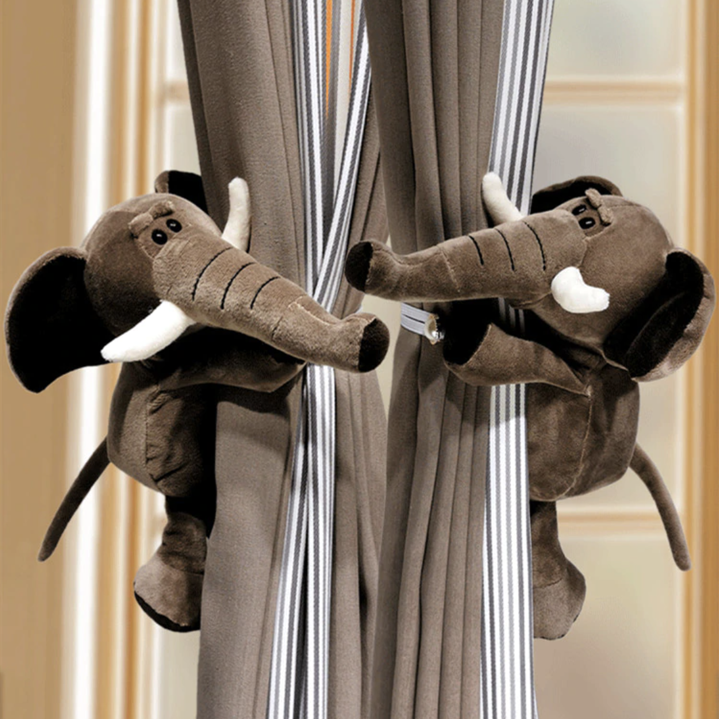 Plush Animal Curtain Tiebacks (Pair) - 8 Styles