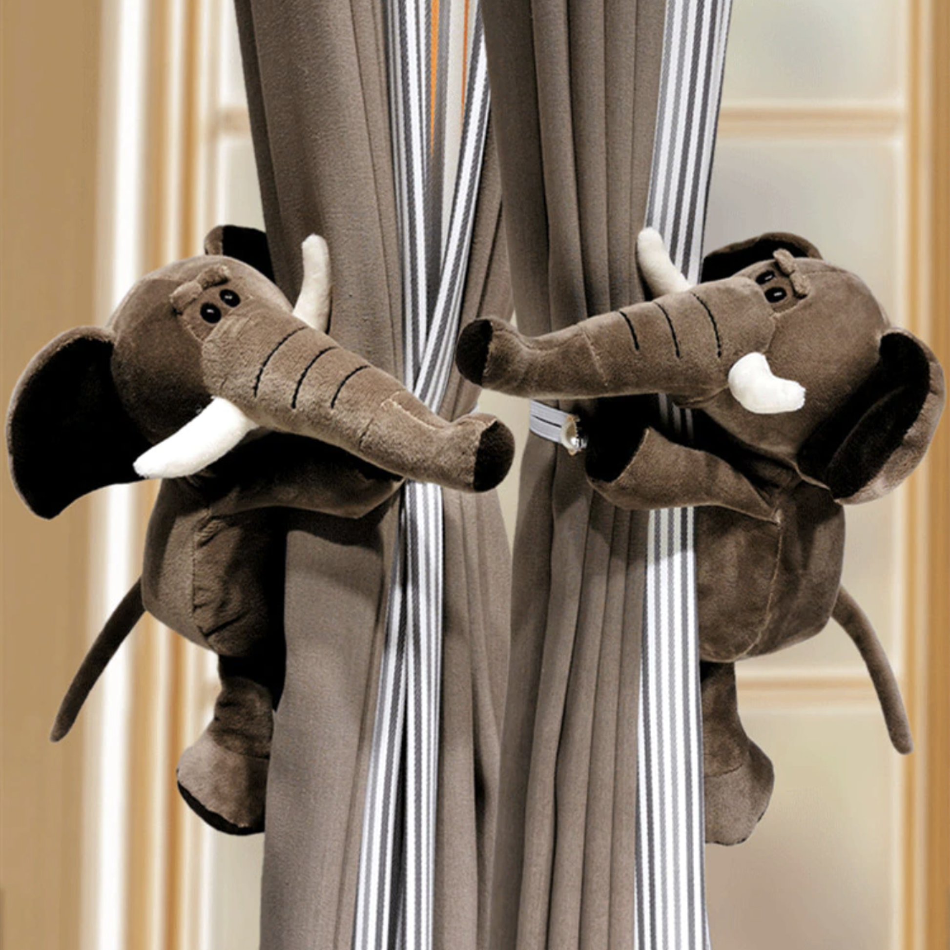 Plush Animal Curtain Tiebacks (Pair) - 8 Styles