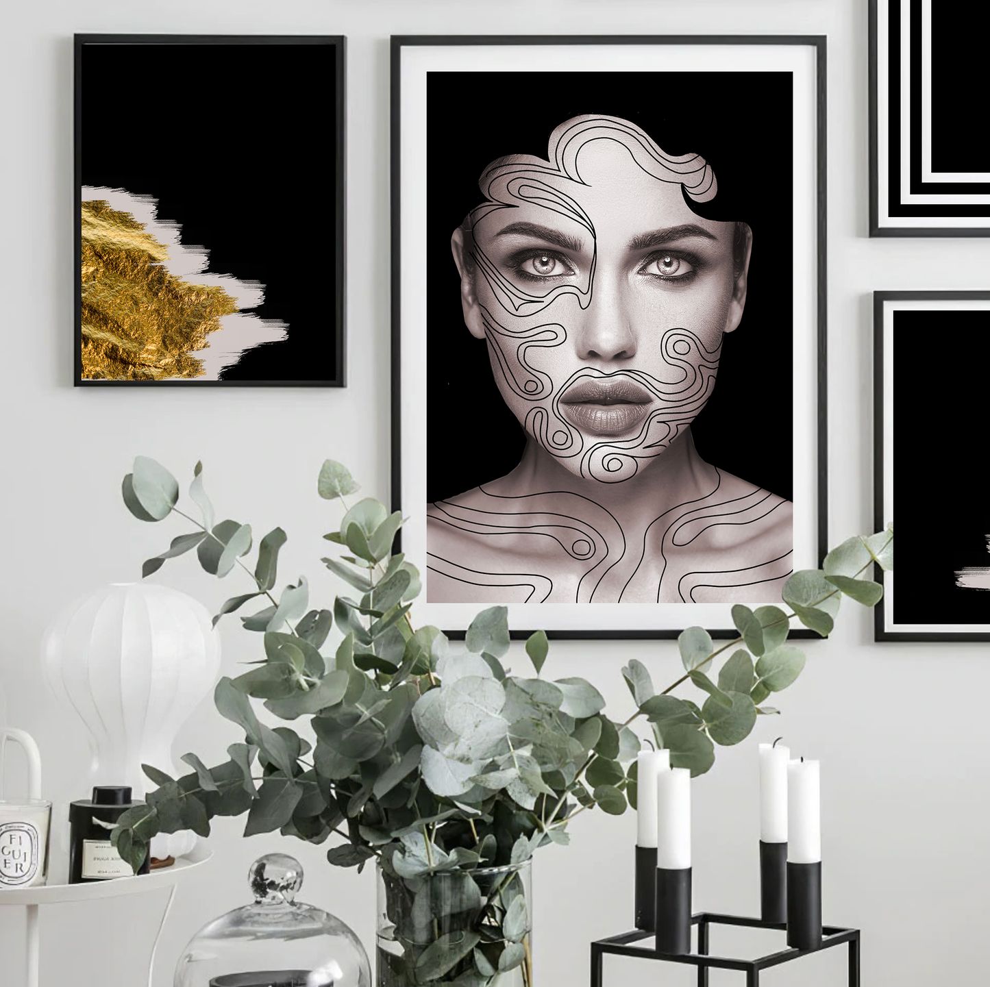 Gold Leaf Art Print - Jasmine and Jade Interiors