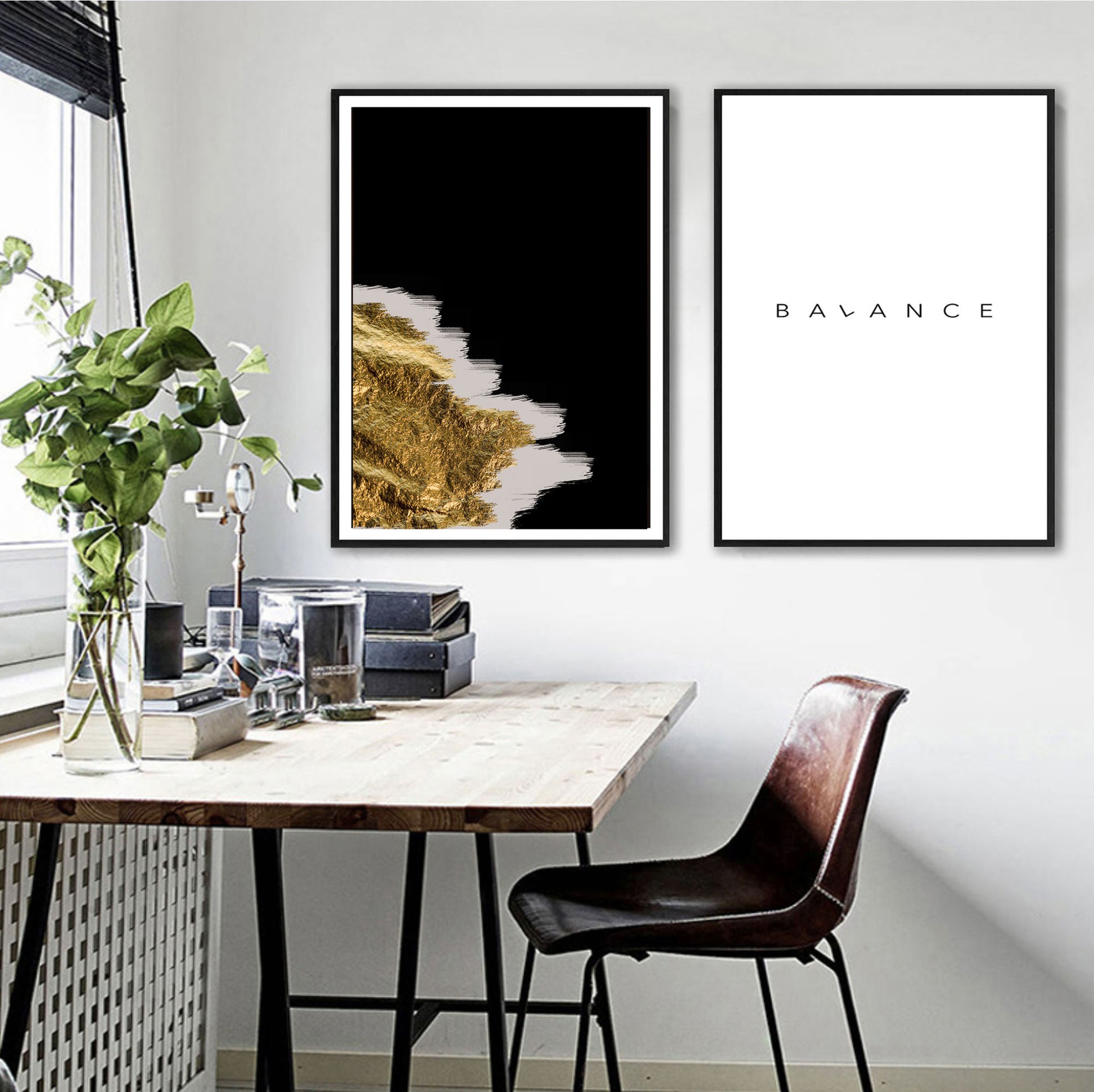 Gold Leaf Art Print - Jasmine and Jade Interiors