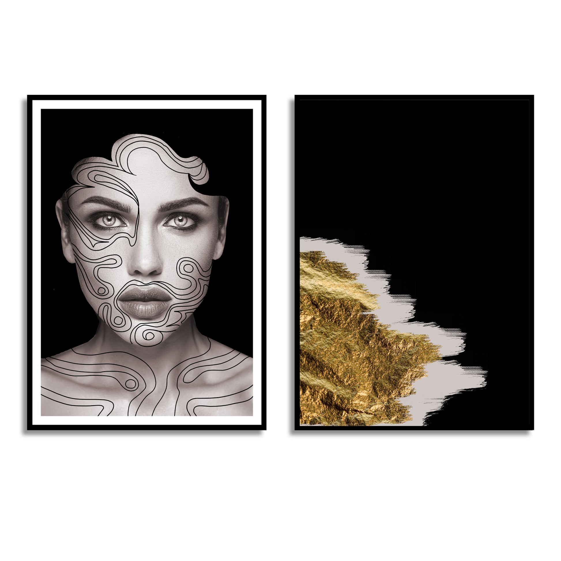 Gold Leaf Art Print - Jasmine and Jade Interiors