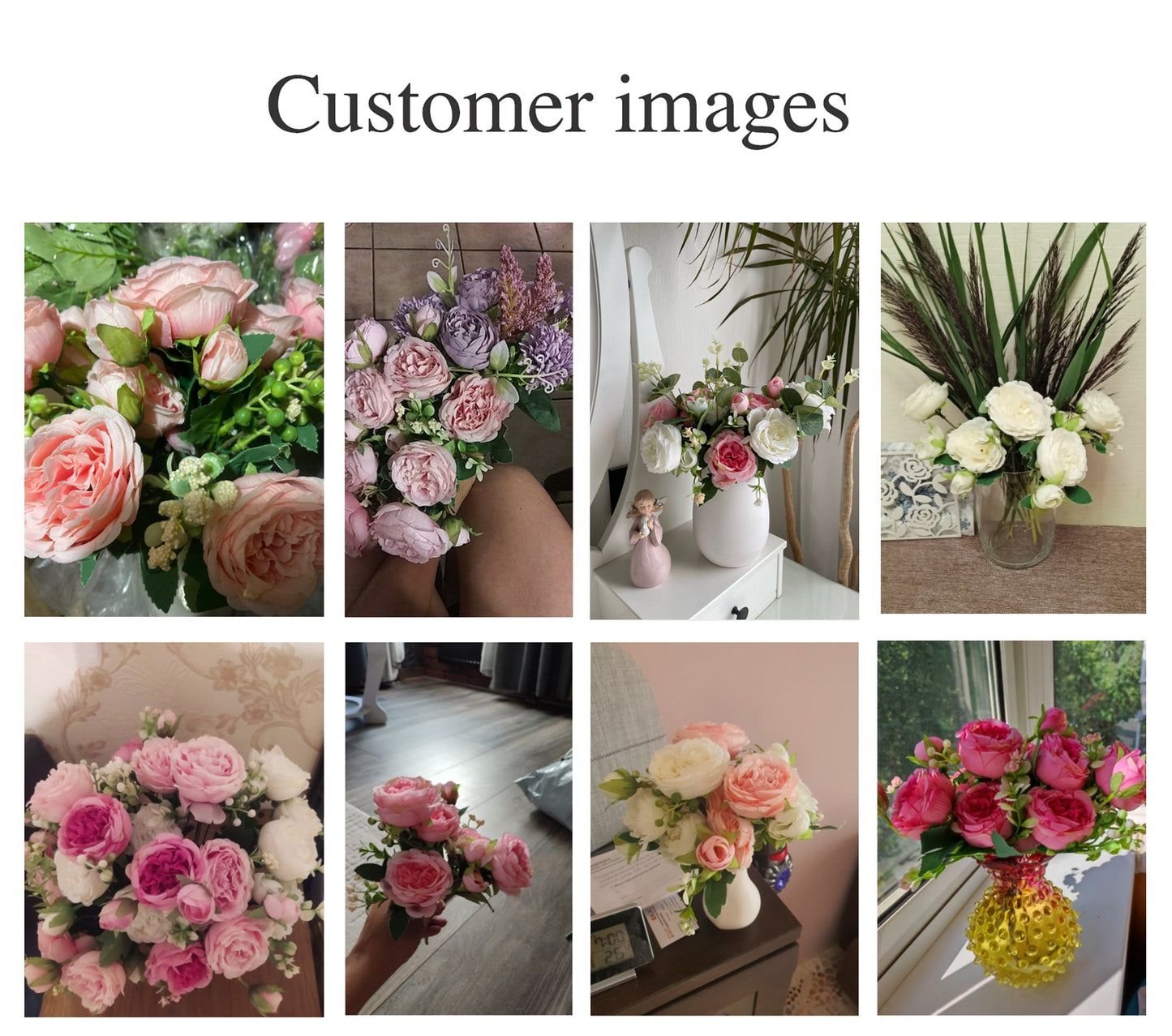 Silk Peony Artificial Flowers - 5 Colours - Jasmine and Jade Interiors