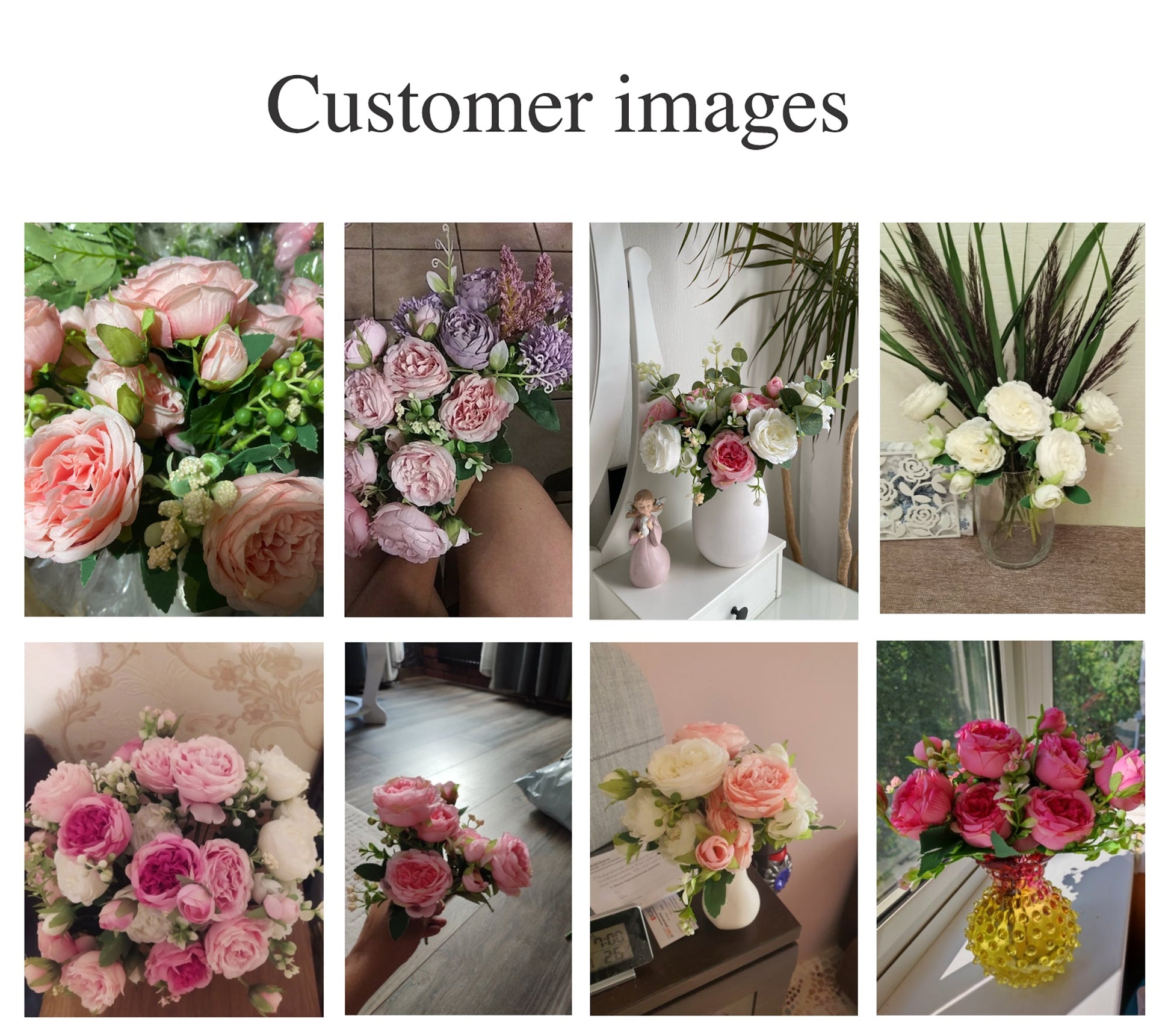Silk Peony Artificial Flowers - 5 Colours - Jasmine and Jade Interiors