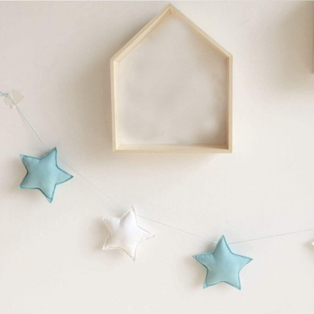 Nordic Felt Star Wall Garland