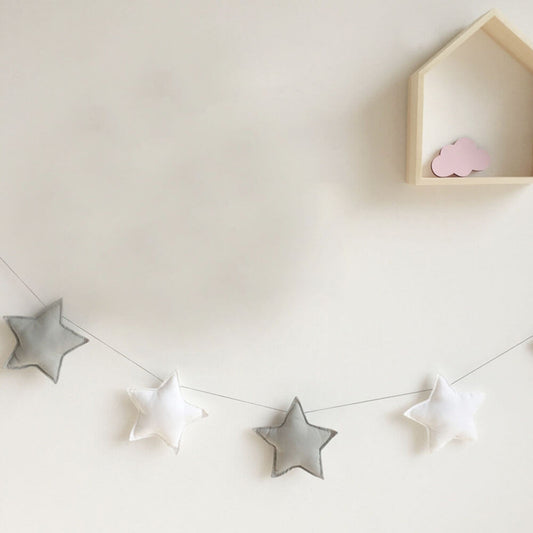 Nordic Felt Star Wall Garland