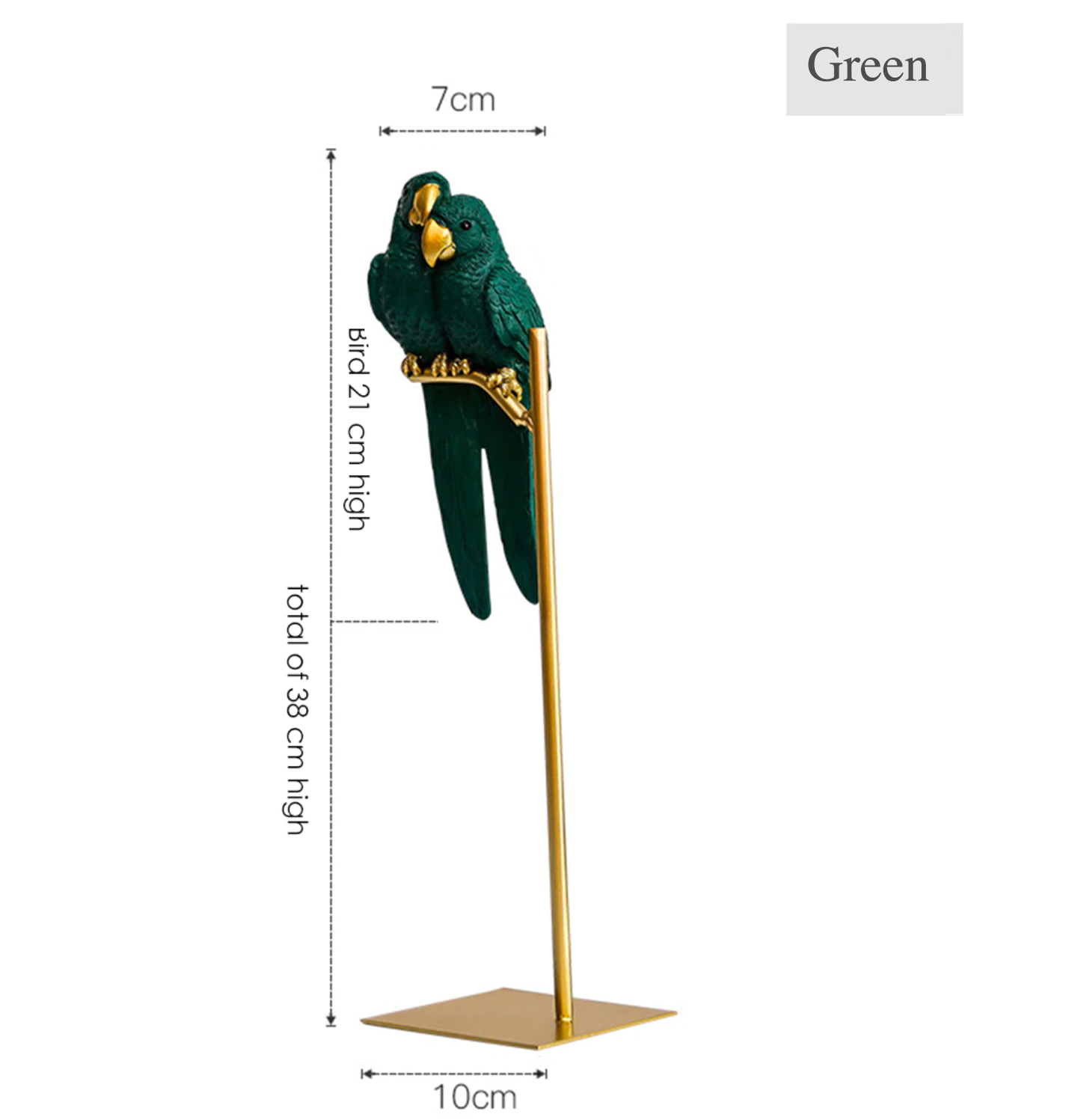 Lovebird Ornaments - 3 Colours - Jasmine and Jade Interiors