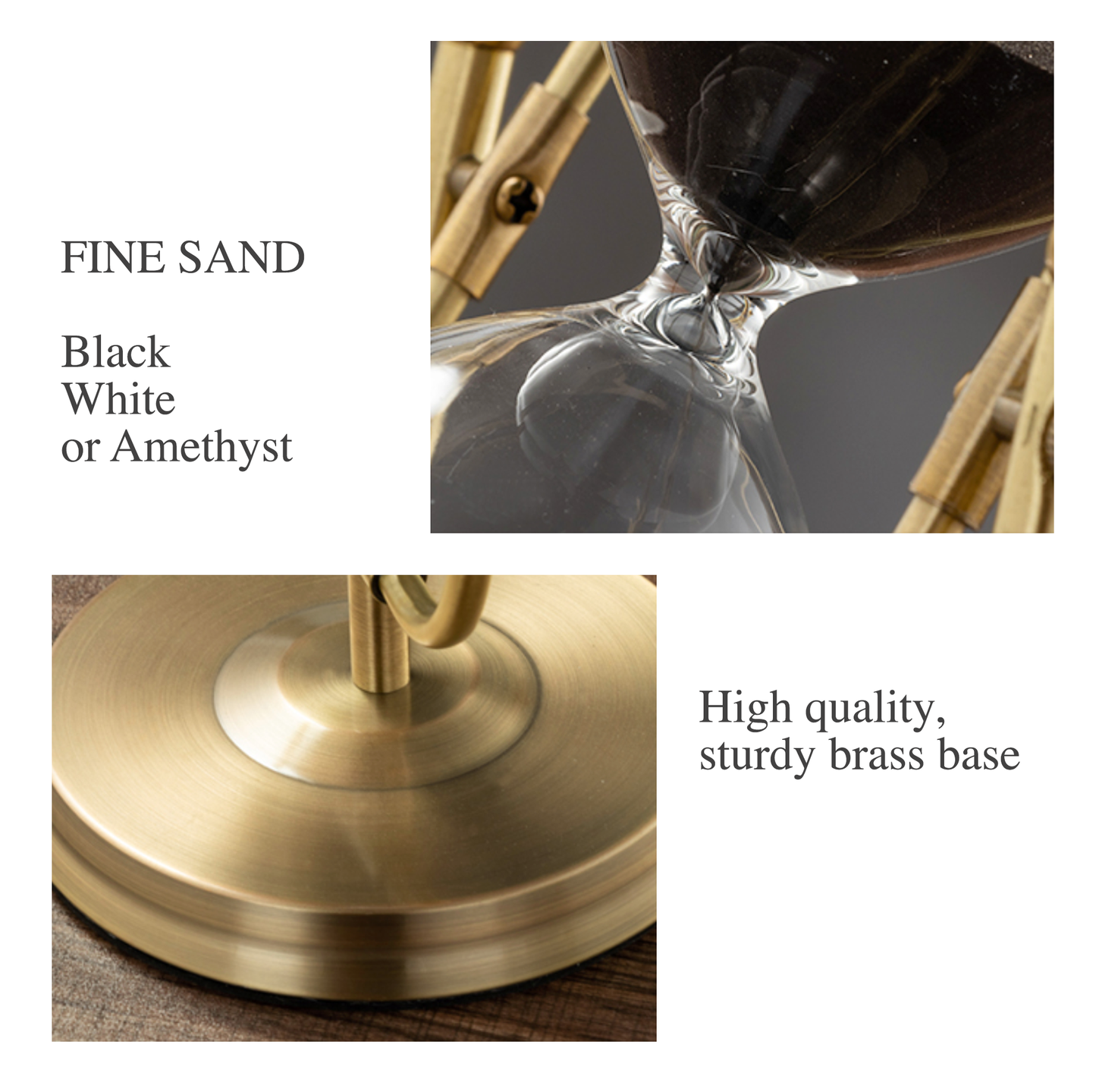 Vintage Gold Hourglass - 3 Colours - Jasmine and Jade Interiors