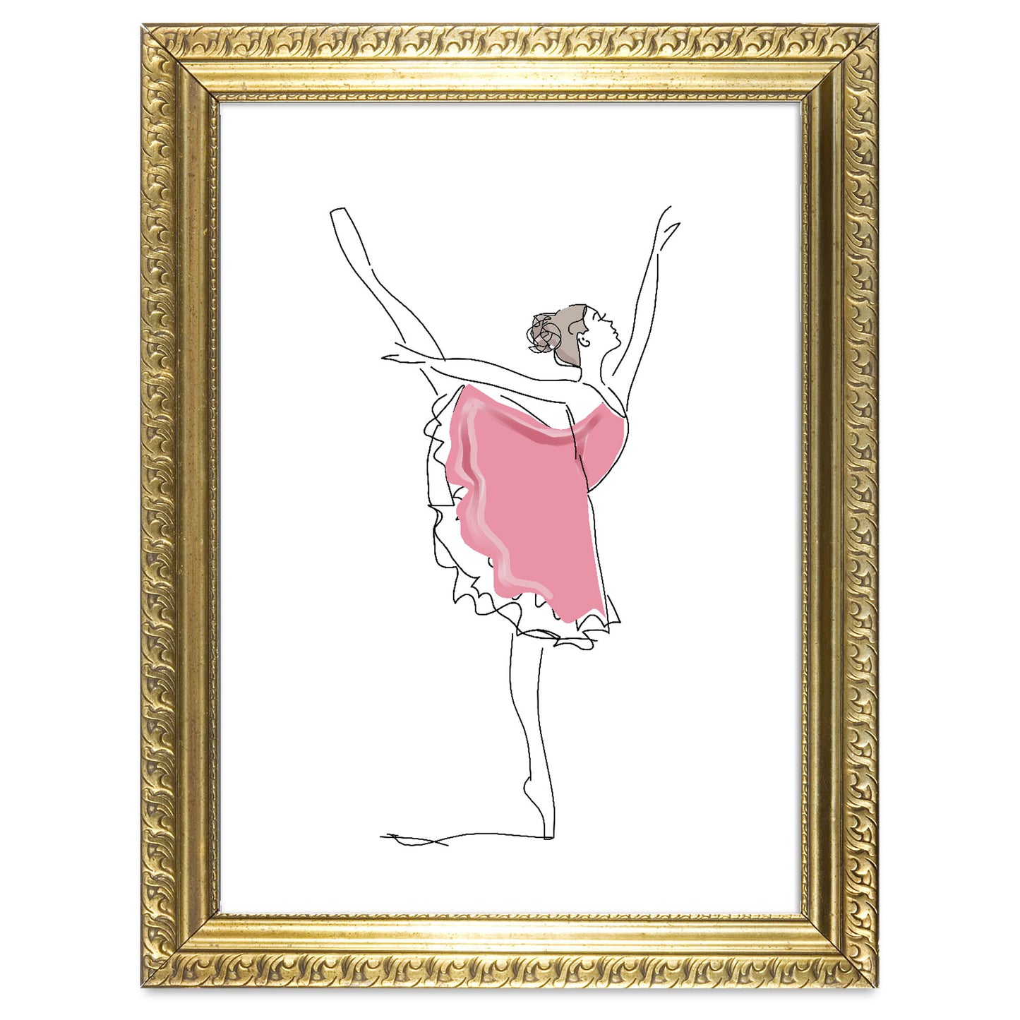 Dancing Ballerina Art Print - Jasmine and Jade Interiors