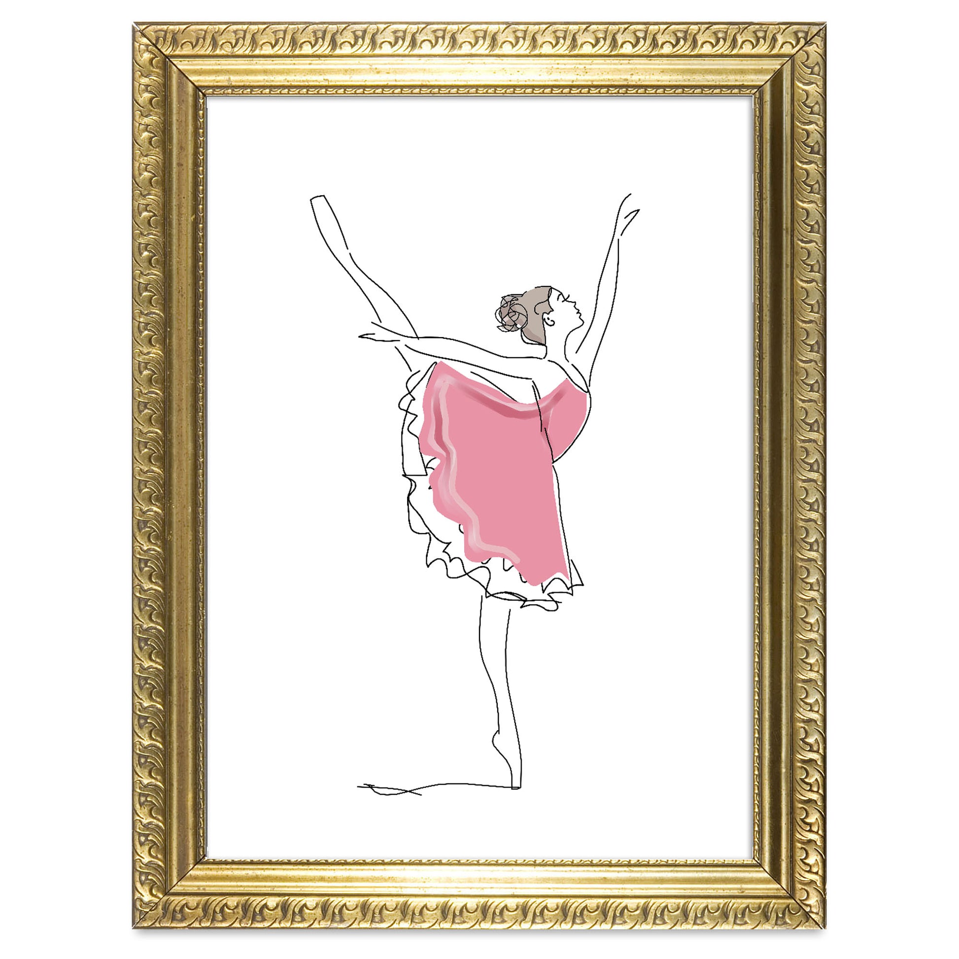 Dancing Ballerina Art Print - Jasmine and Jade Interiors
