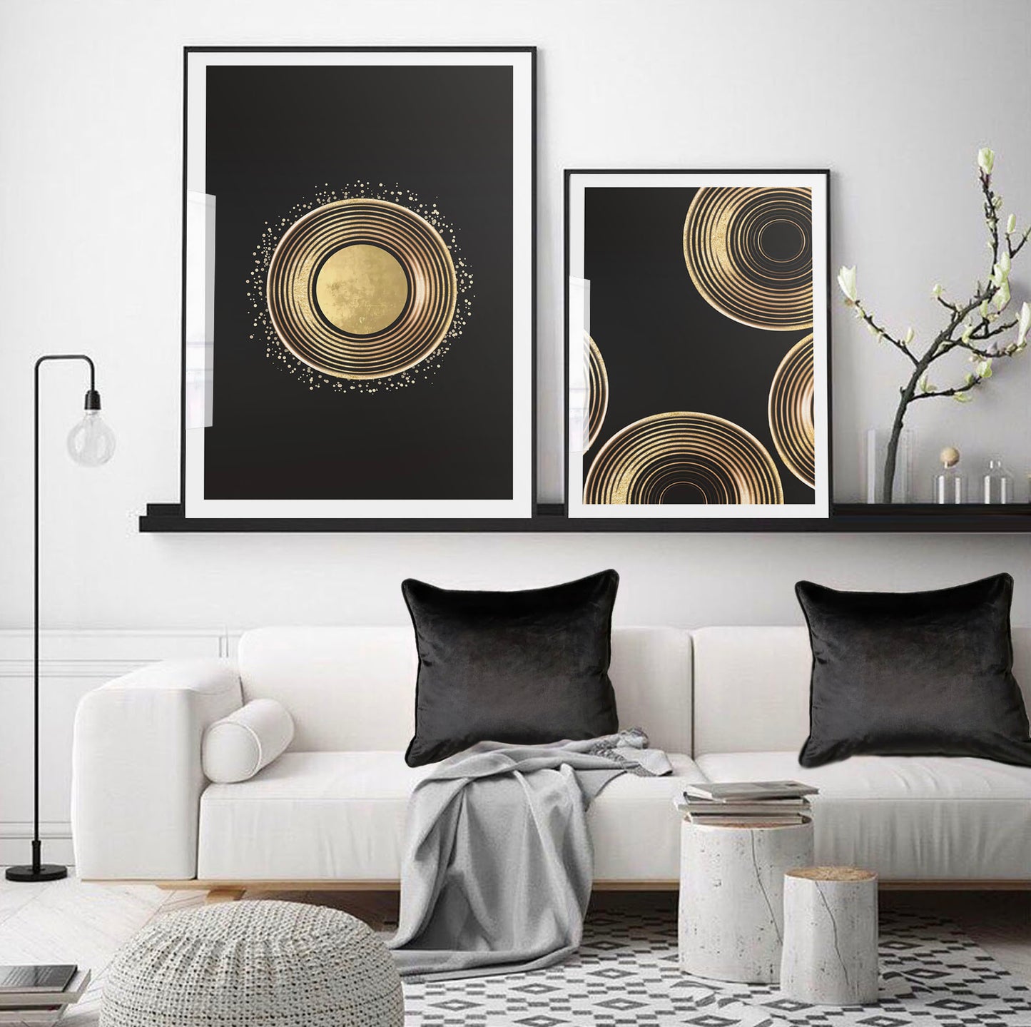 Gold Circle Art Print - Jasmine and Jade Interiors