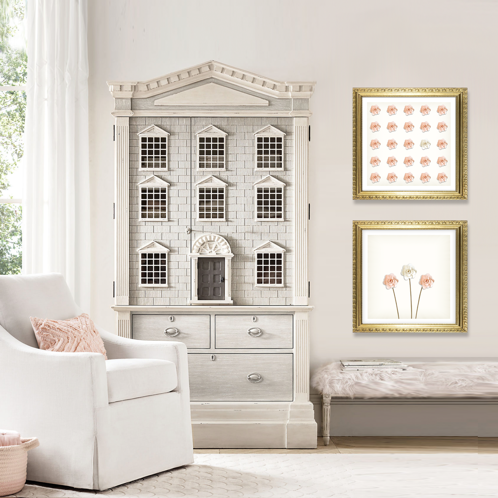 Lovely 3D Rose Art Print - Jasmine and Jade Interiors