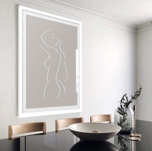 Lined Lady Art Poster - Jasmine and Jade Interiors
