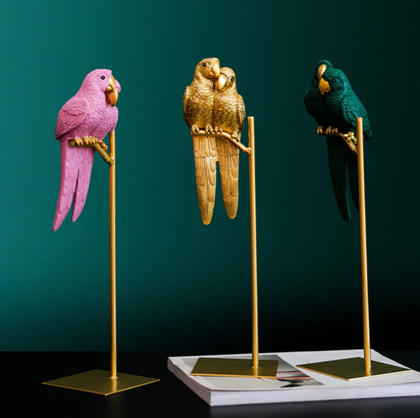 Lovebird Ornaments - 3 Colours - Jasmine and Jade Interiors