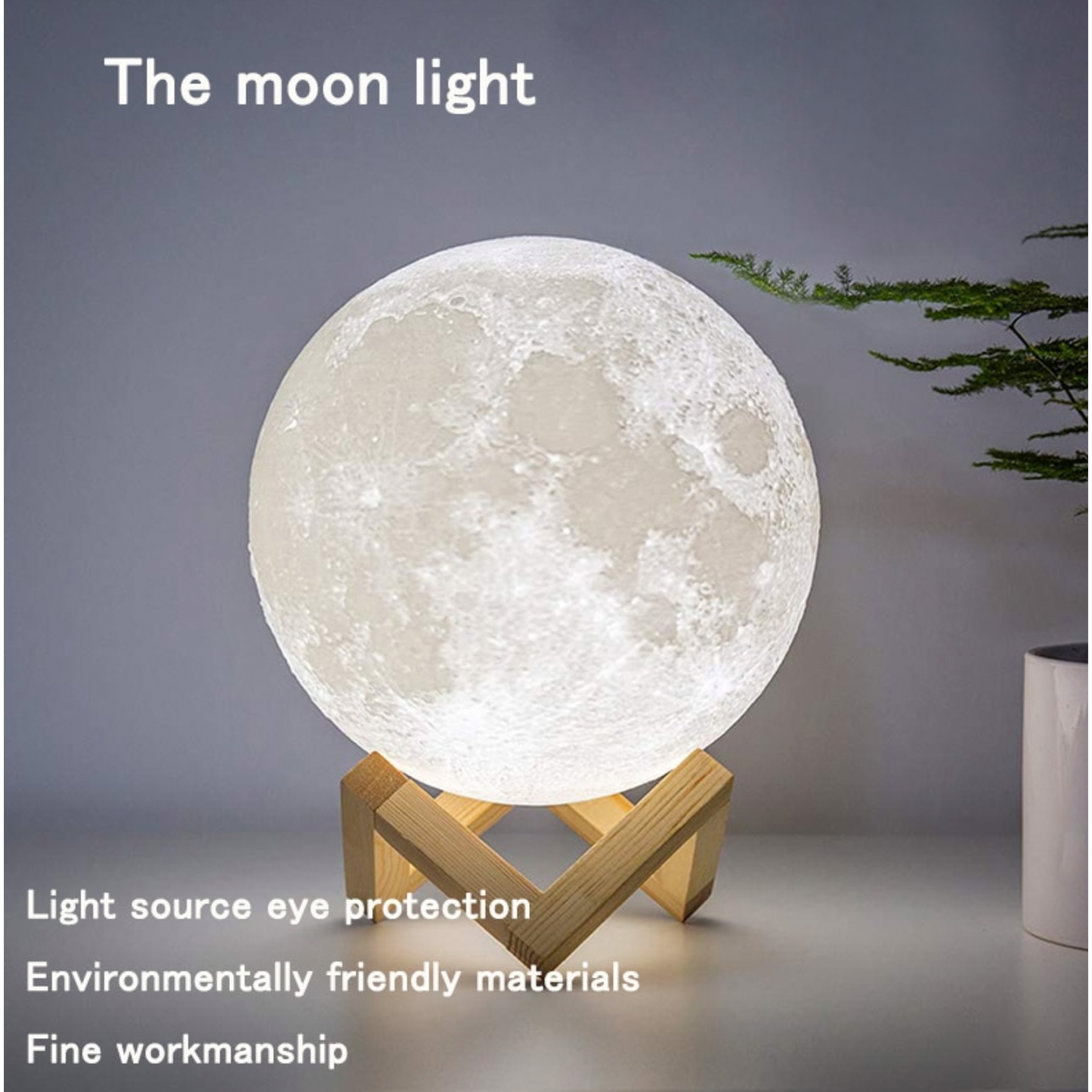 Colour Change Remote Control Portable Moon Lamp - 16 Colours - Jasmine and Jade Interiors