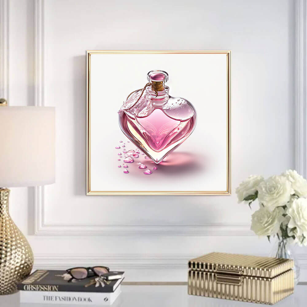 Heart Perfume Bottle Art Print