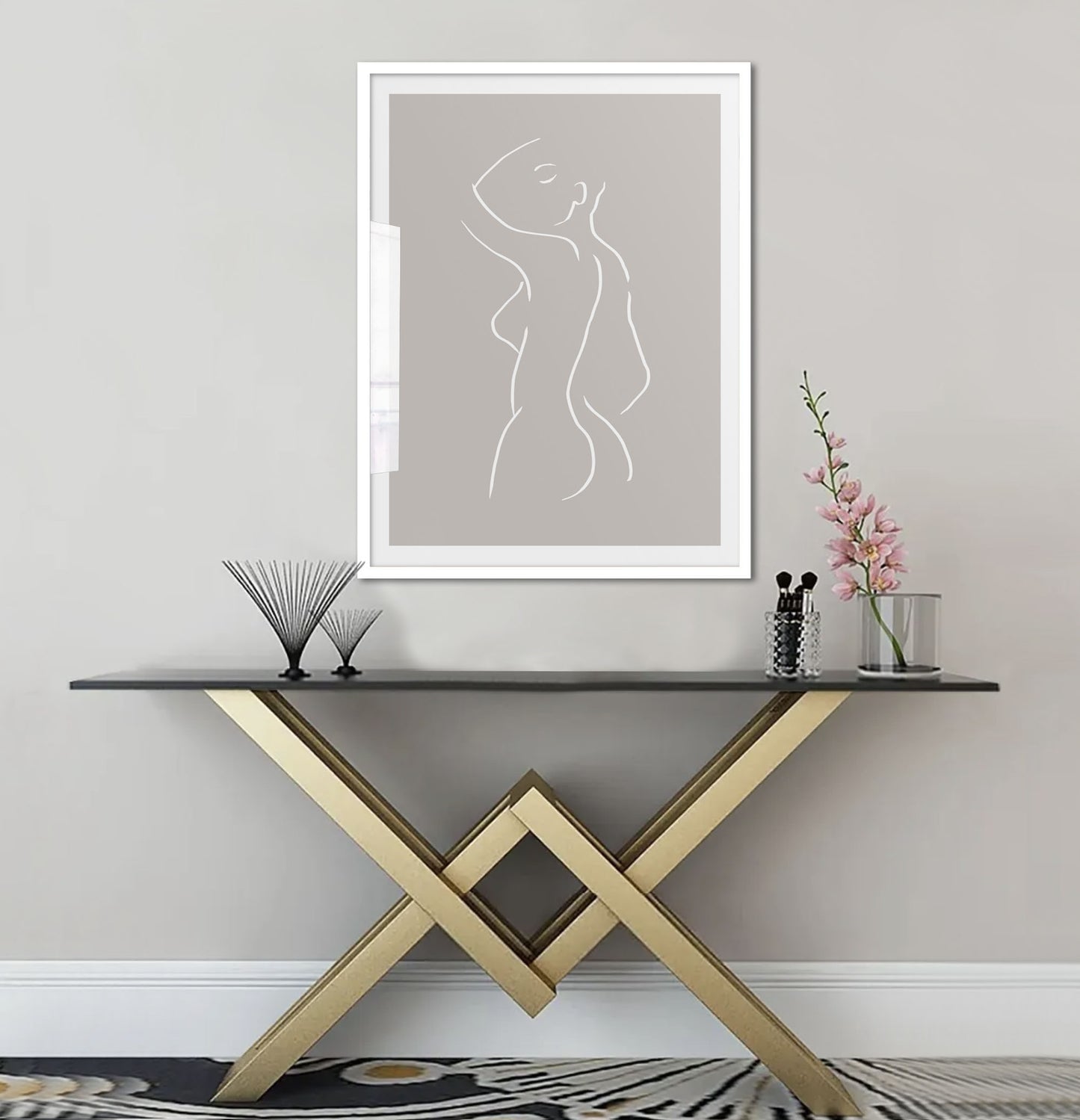 Lined Lady Art Poster - Jasmine and Jade Interiors