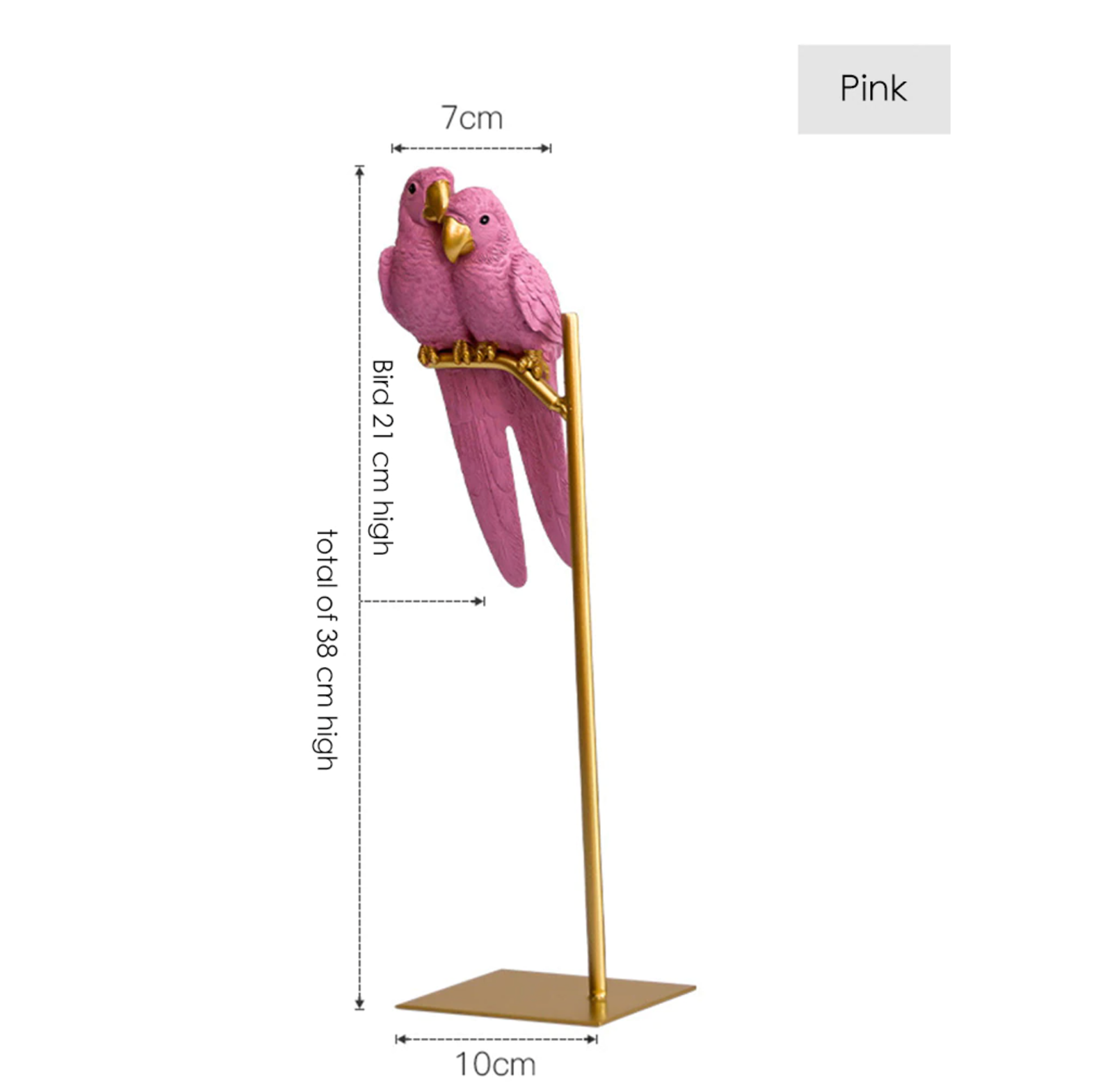 Lovebird Ornaments - 3 Colours - Jasmine and Jade Interiors