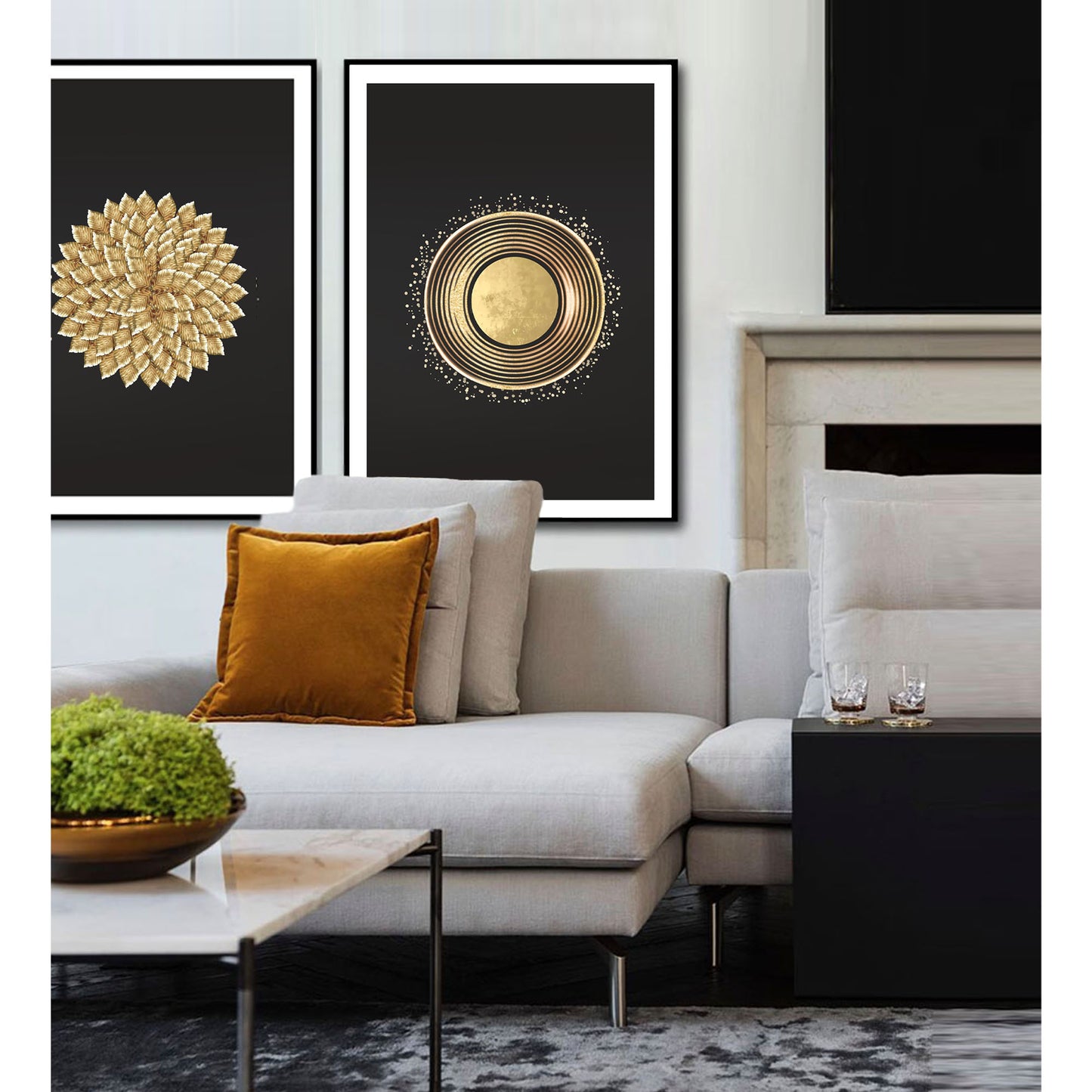 Gold Circle Art Print - Jasmine and Jade Interiors