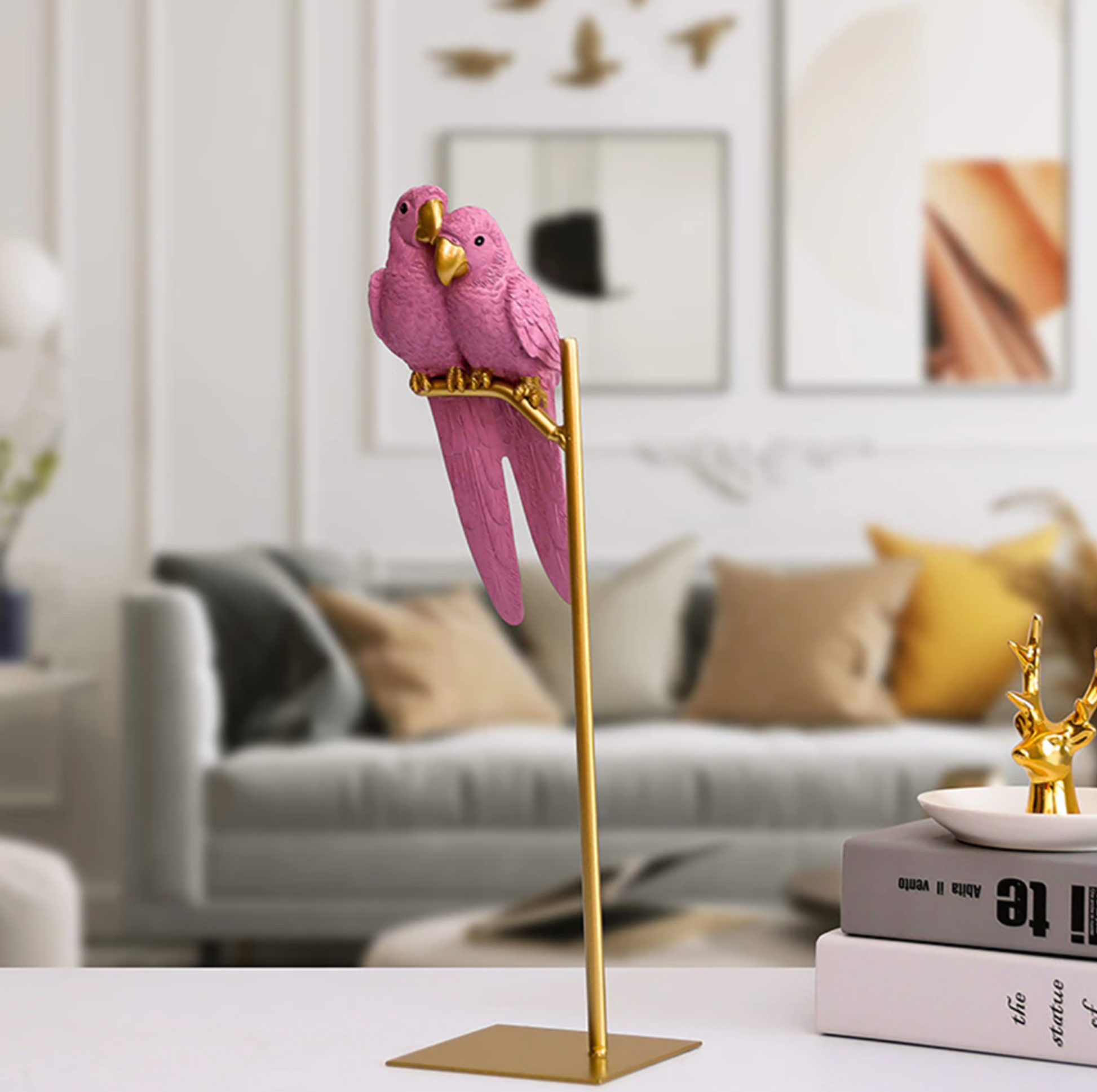 Lovebird Ornaments - 3 Colours - Jasmine and Jade Interiors