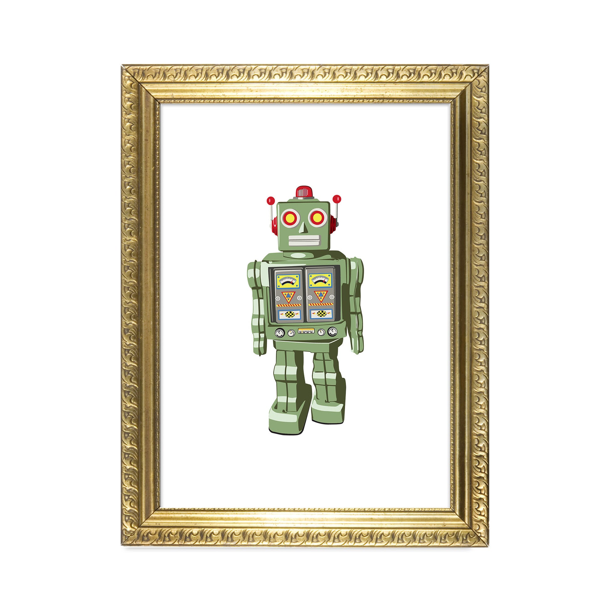 Tik Tok the Robot Art Print - Jasmine and Jade Interiors