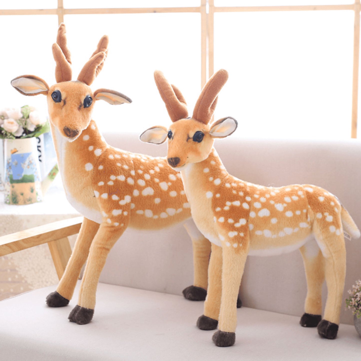 Realistic Plush Toy Reindeer