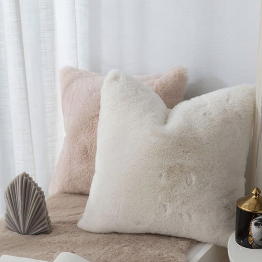 Luxe Faux Fur Cushions - 2 Colours - Jasmine and Jade Interiors