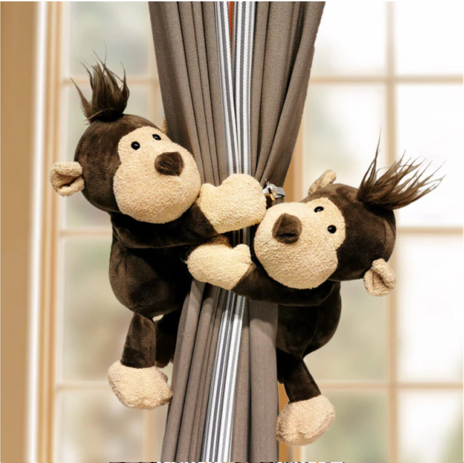 Plush Animal Curtain Tiebacks (Pair) - 8 Styles
